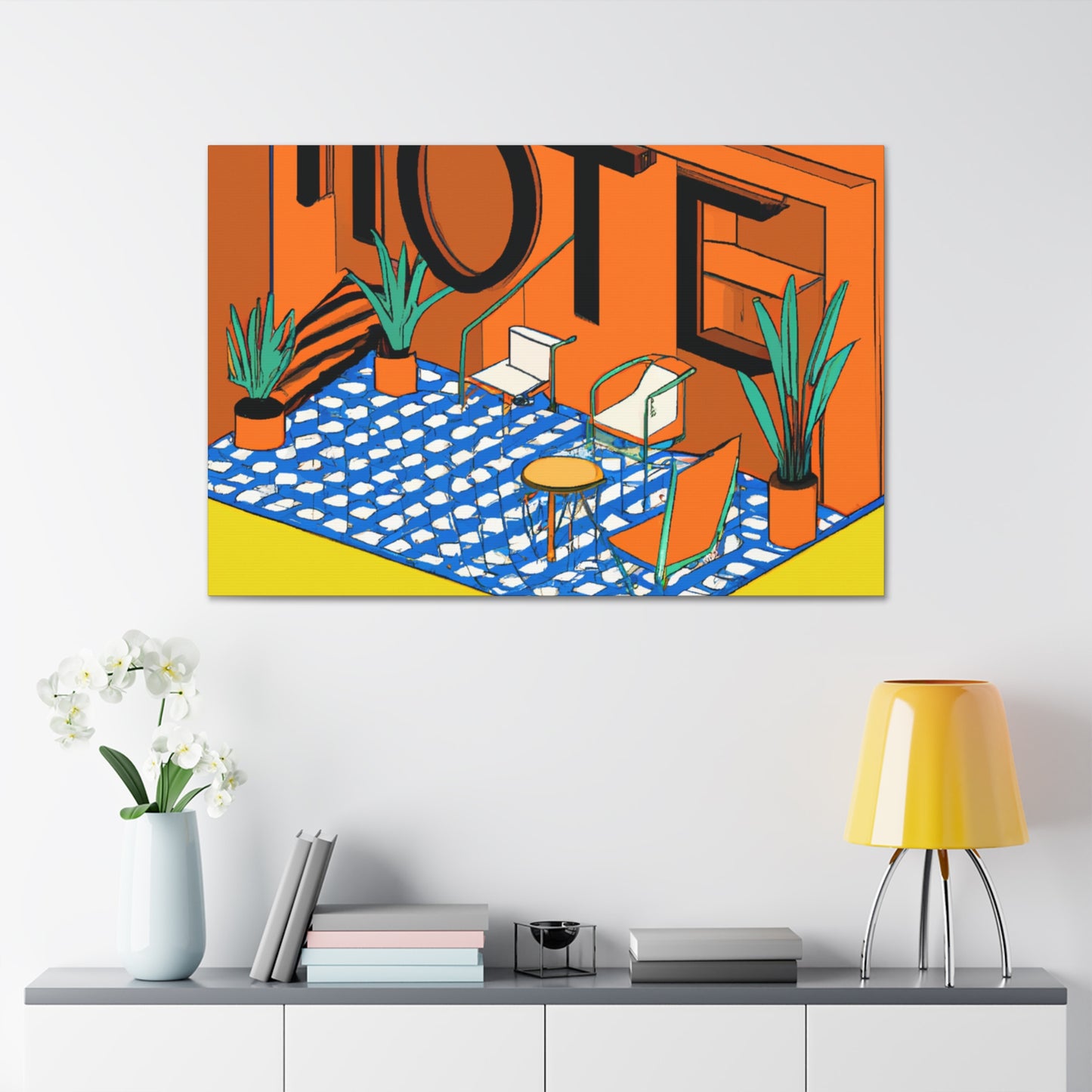 Abstract Radiance - Midcentury - Canvas