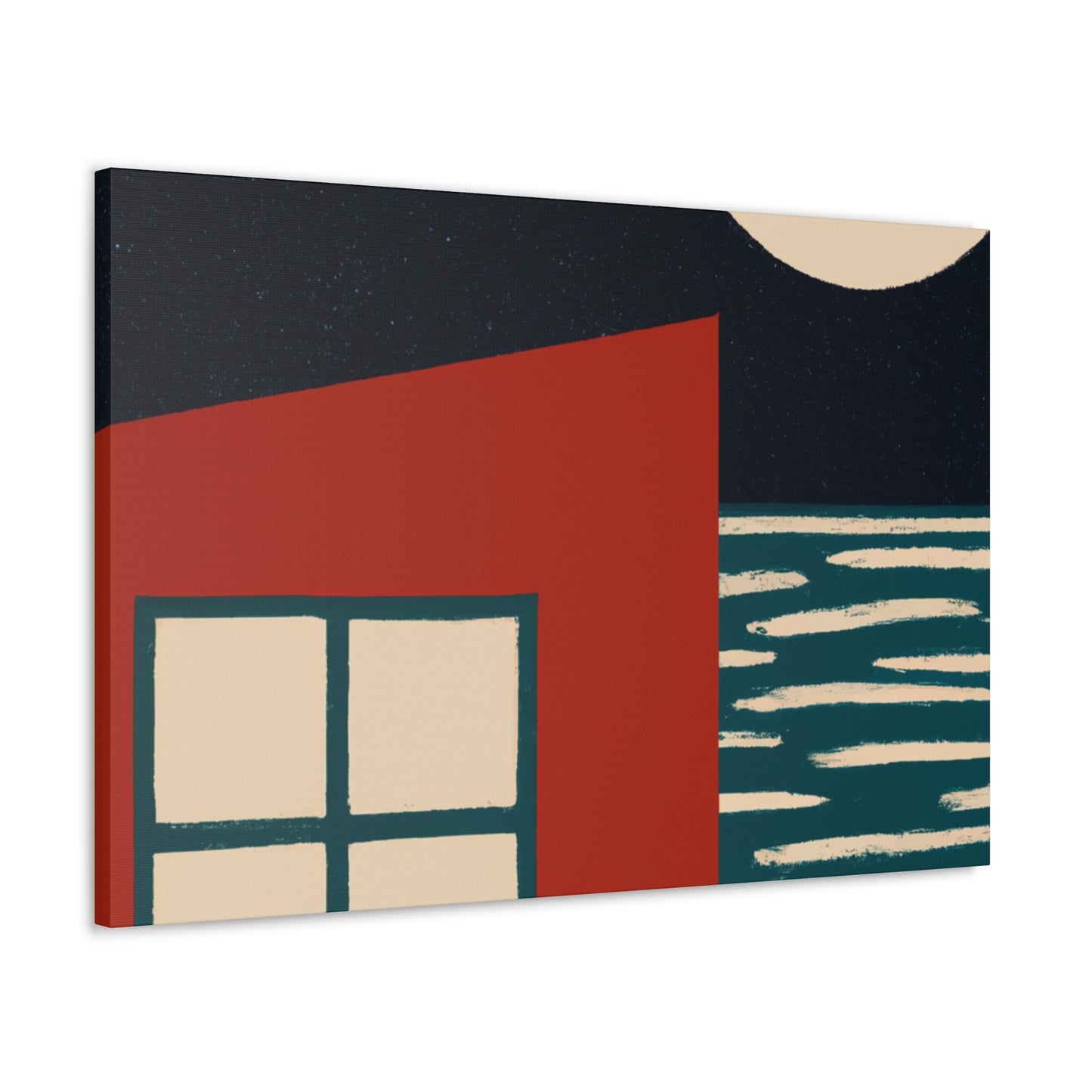 Dark Night- Midcentury Canvas