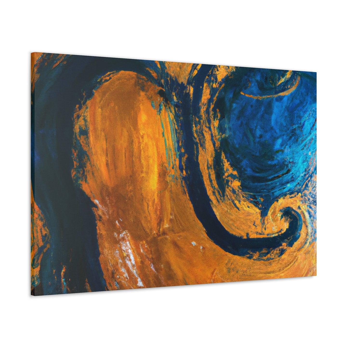 Golden Wave- Abstract Canvas