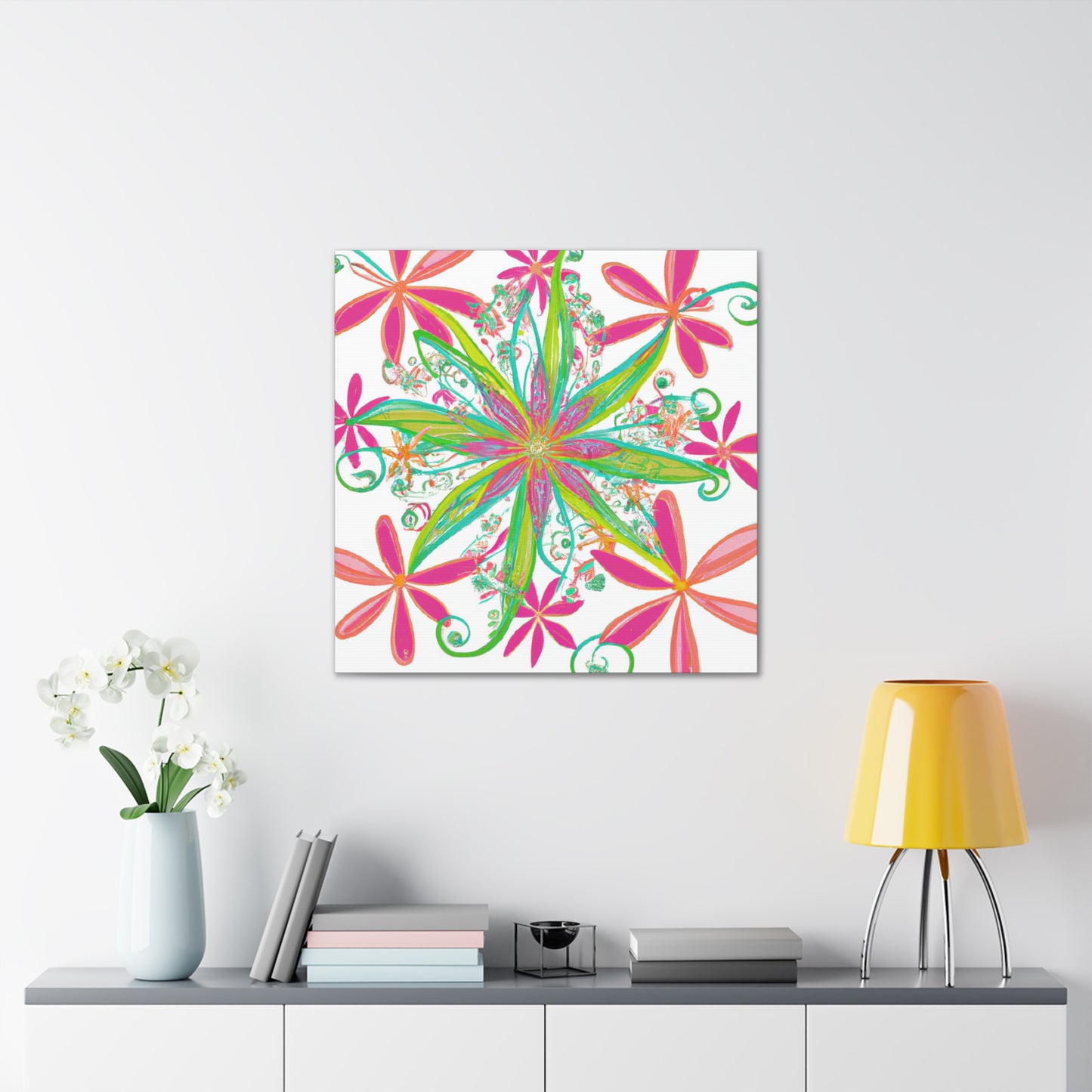 Dahlia Dreaming - Floral - Canvas