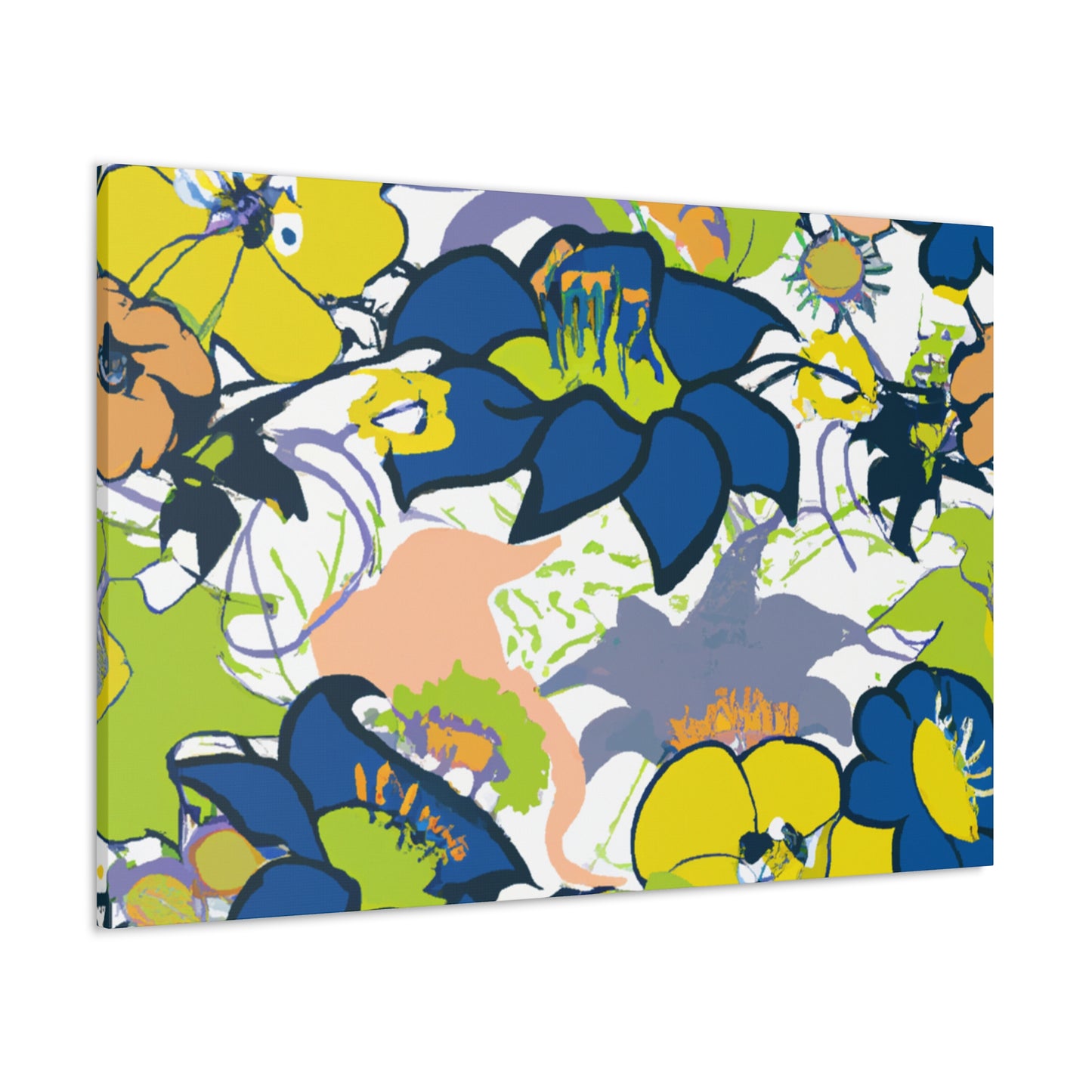 Petal Poetry - Floral Canvas