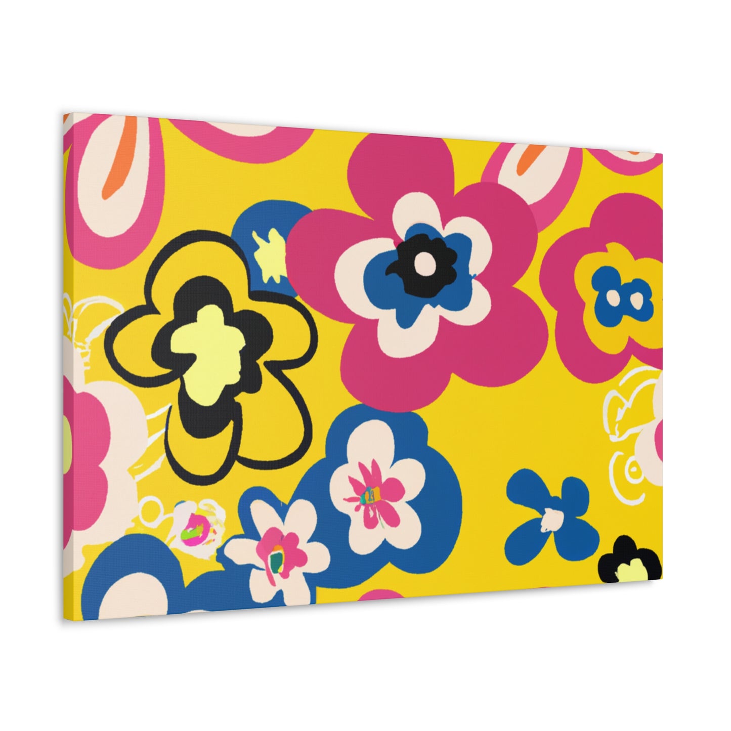 Flower Jamming - Floral Canvas