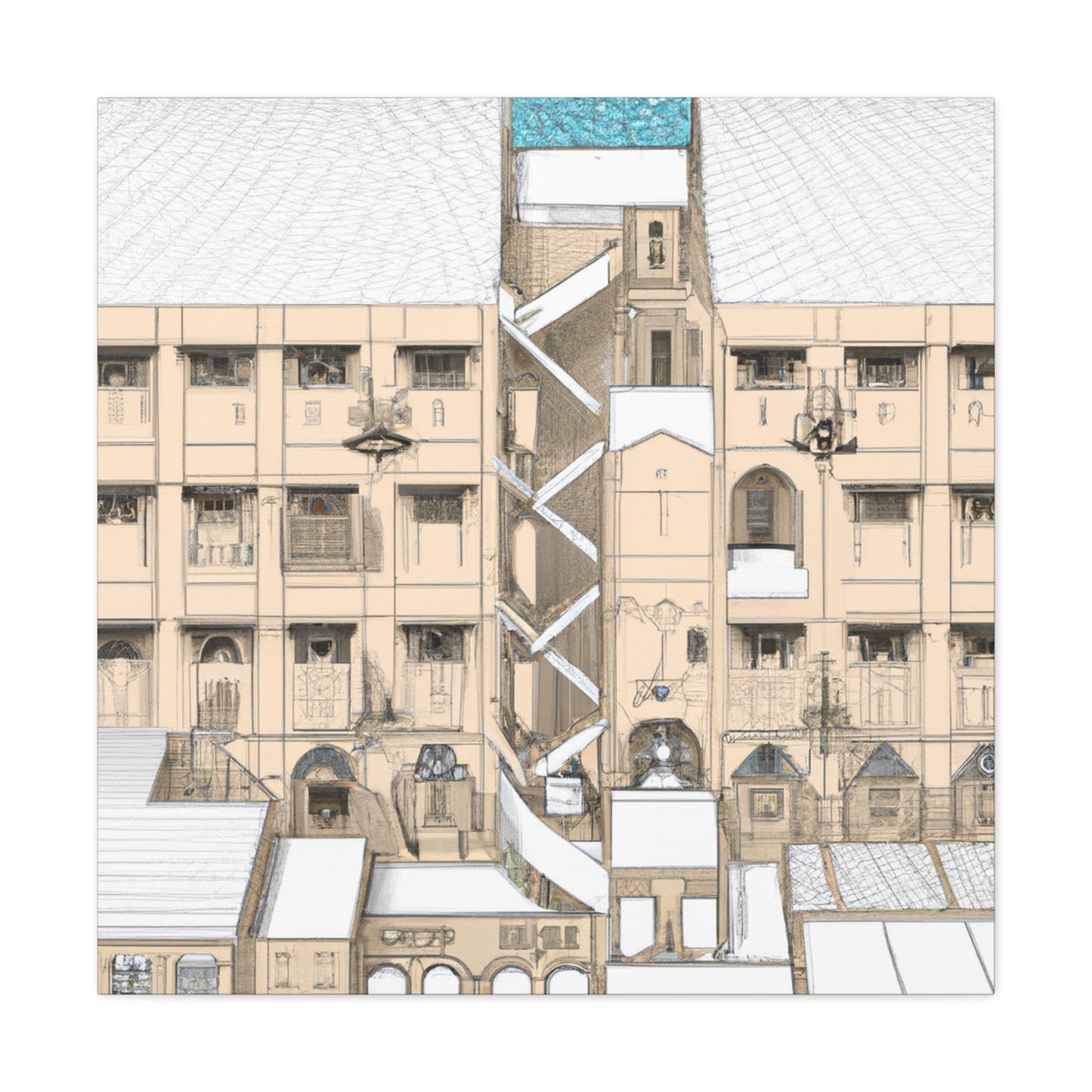 Corinne de Poitiers - Canvas - Architectural