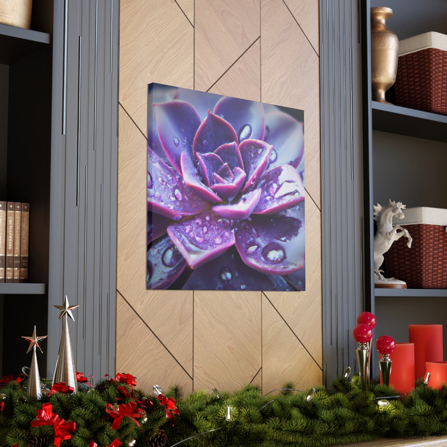 Purple Splendor - Canvas - Succulent