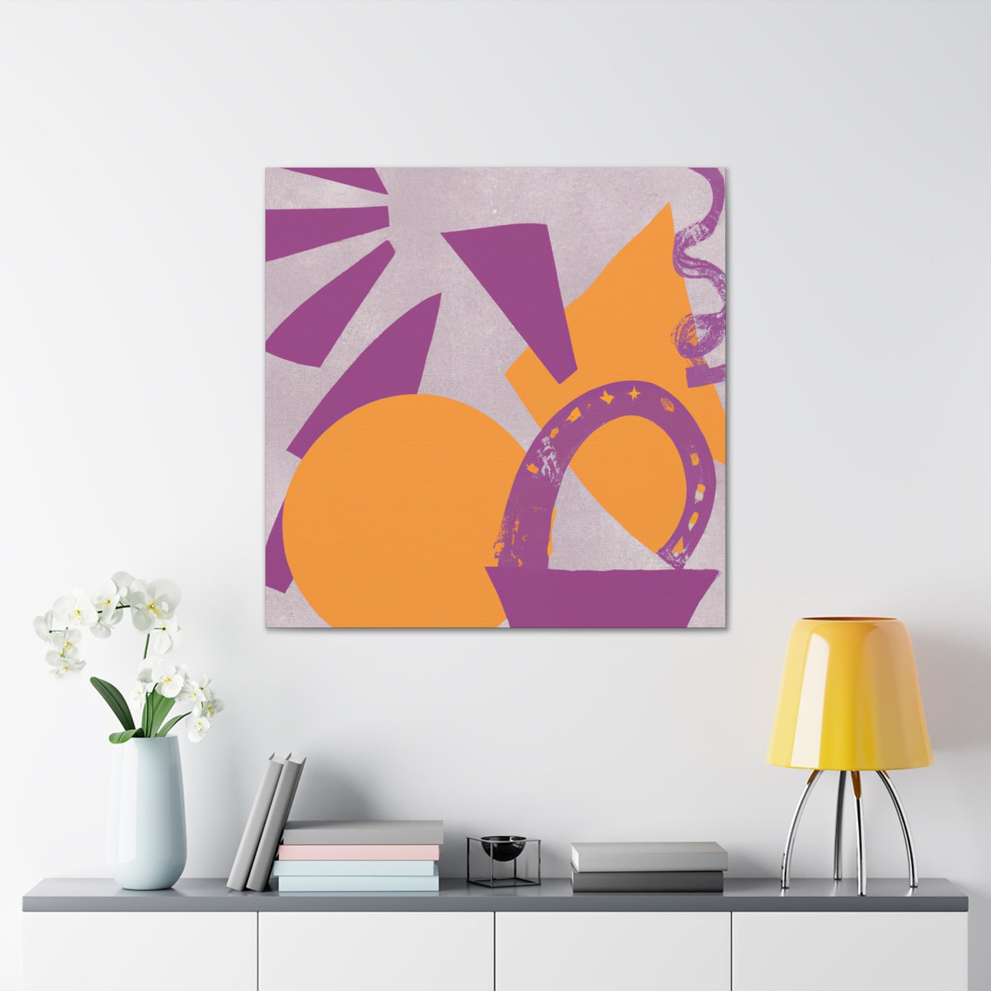 Mountain Viewport- Midcentury - Canvas