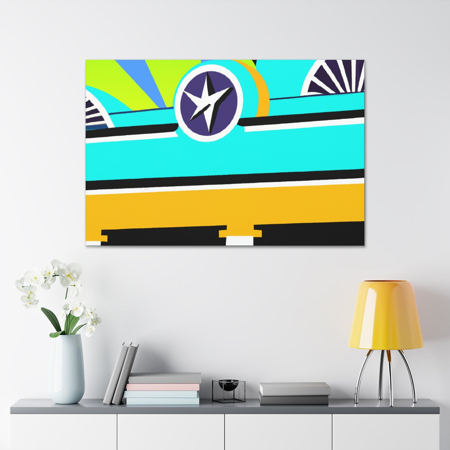 "The 'Rocket Ride' Drive-In Movie Experience" - Canvas - Pop Art