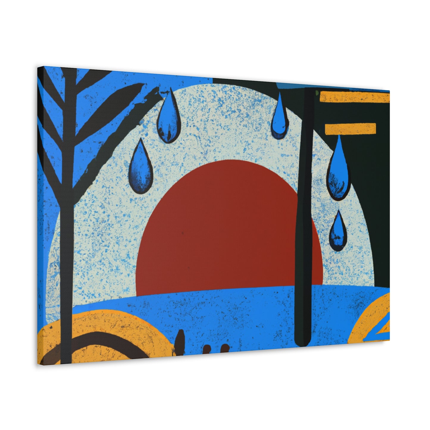 "Toned Angles- Midcentury" - Canvas