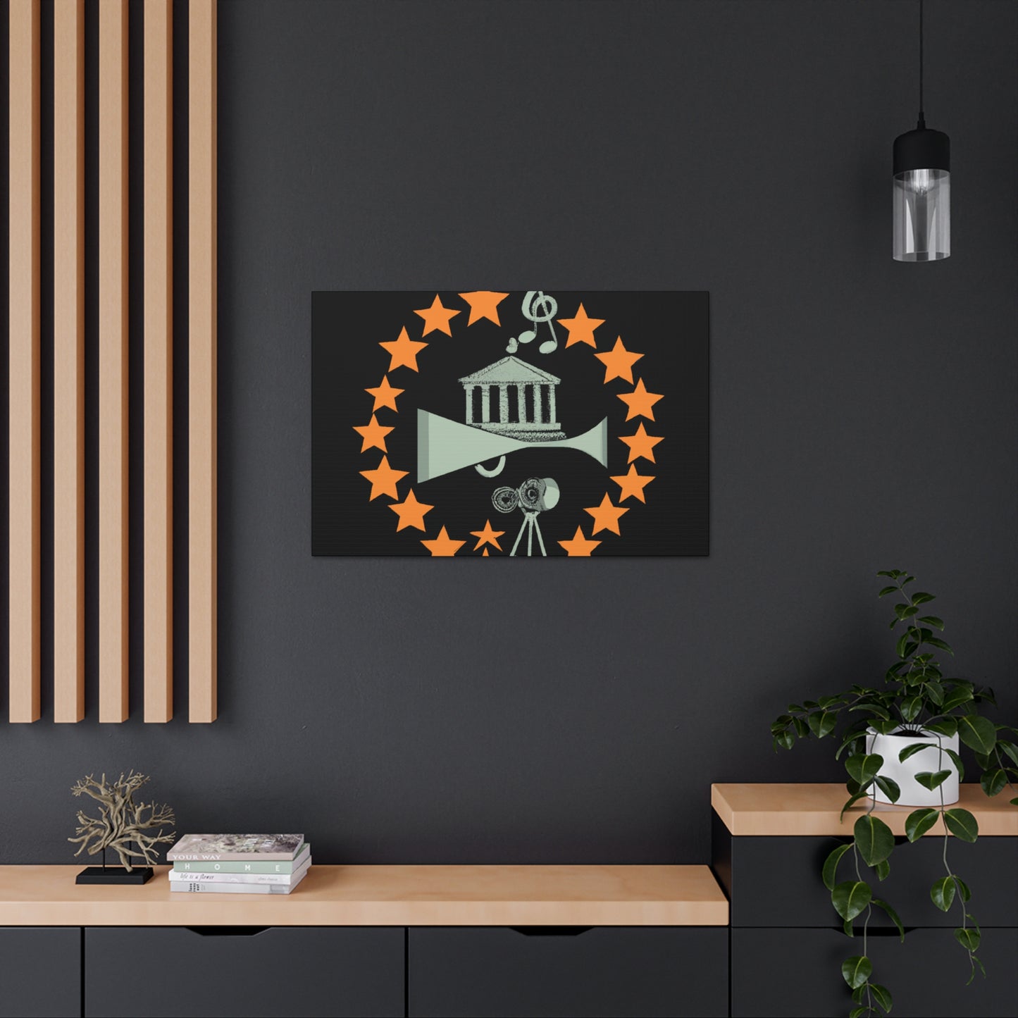The Groovy Tunesters - Retro Music and Film Canvas