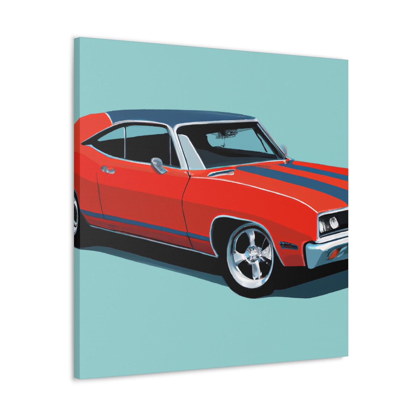 The Burnout Bronco - Automobile - Canvas