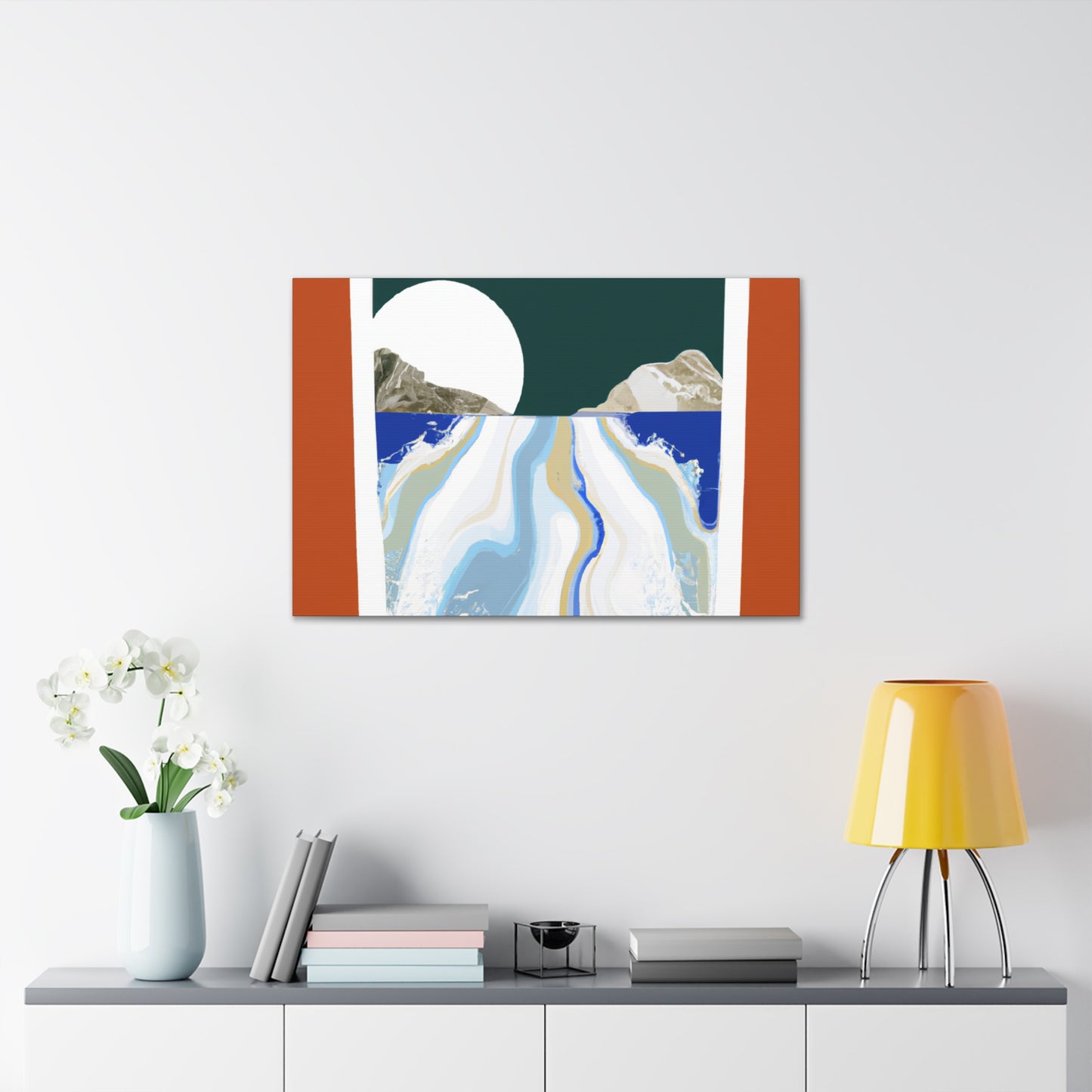 Icy Slope - Midcentury Canvas