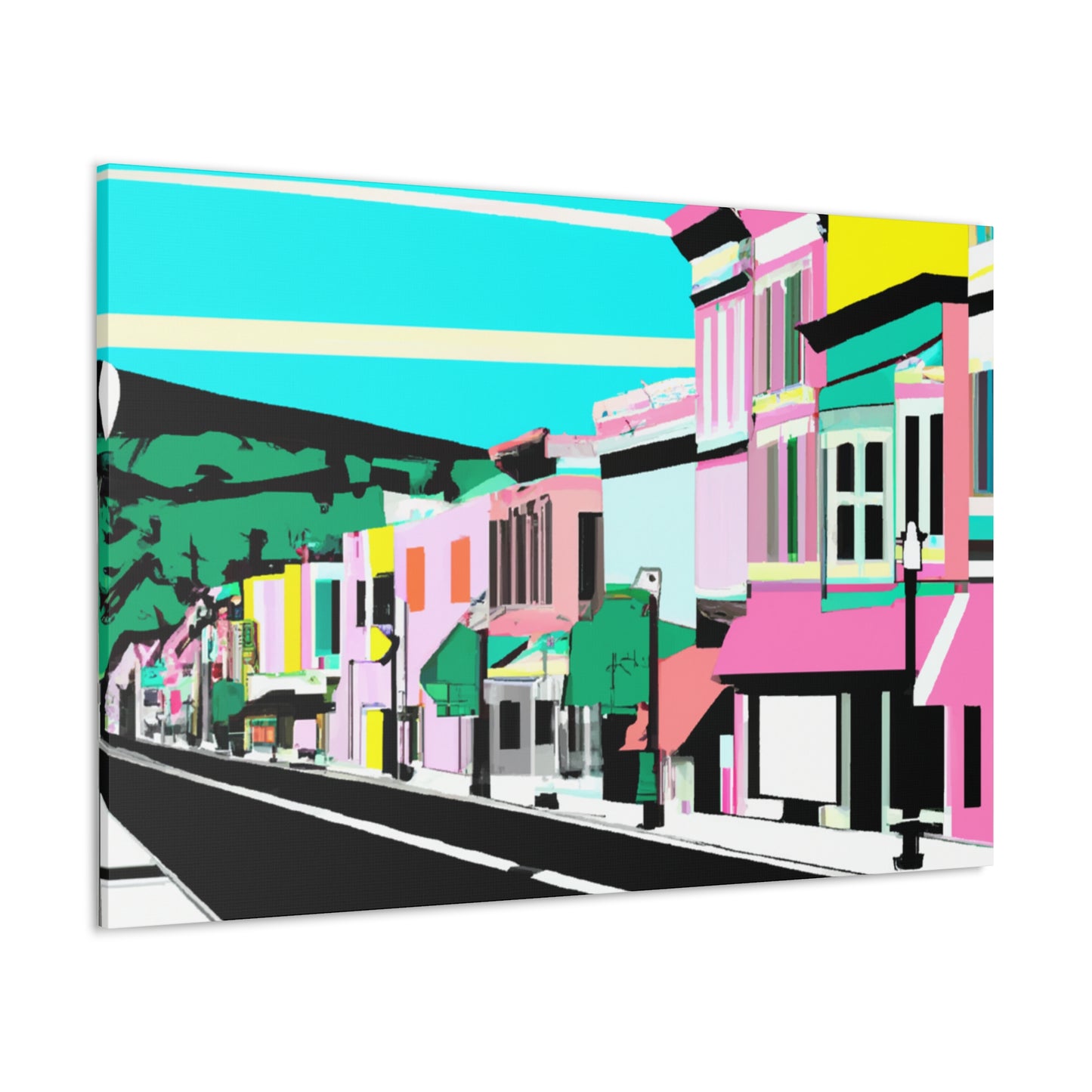 Pleasant Boulevard - Architectural Canvas Pop Art