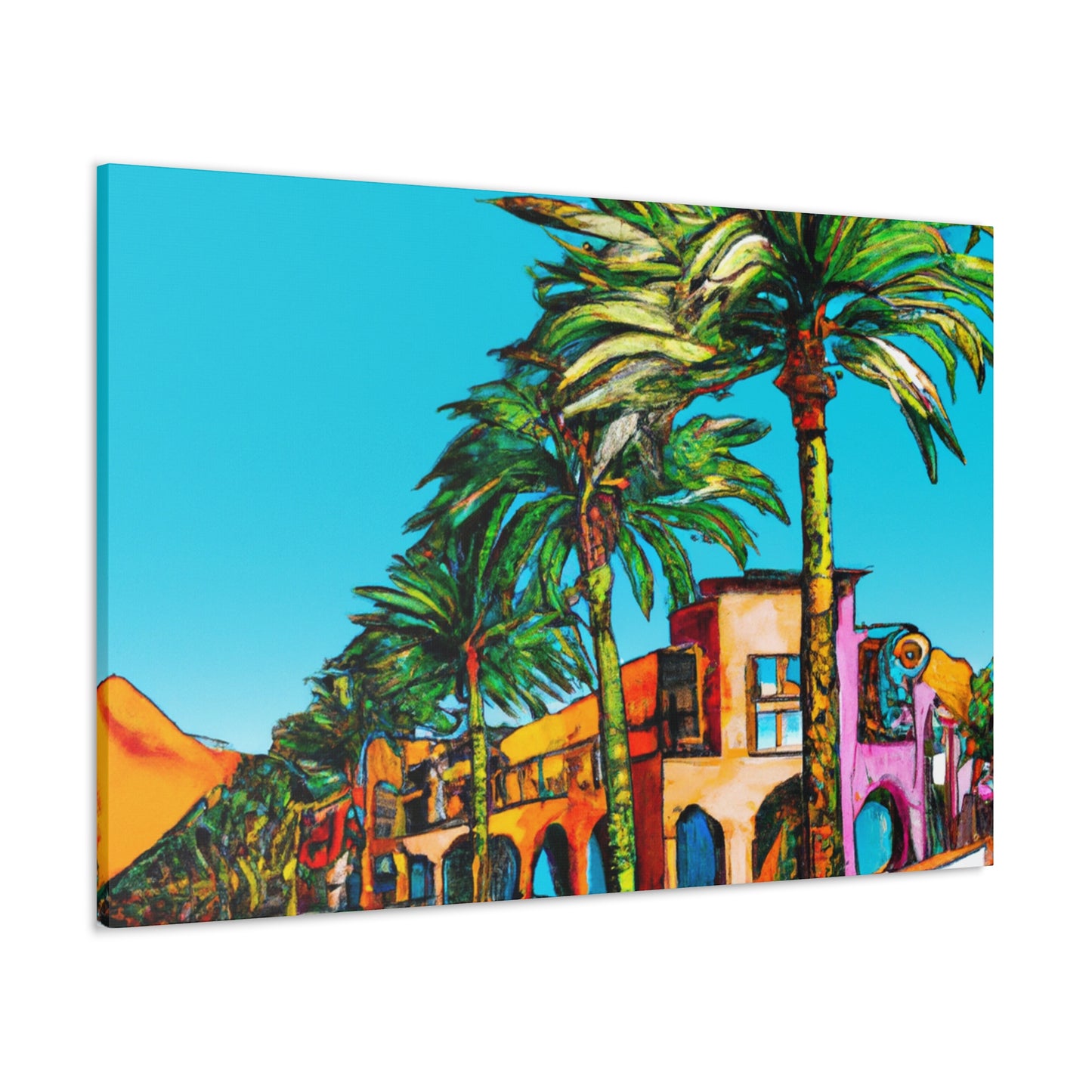 Desert Fontanas - Architectural - Canvas