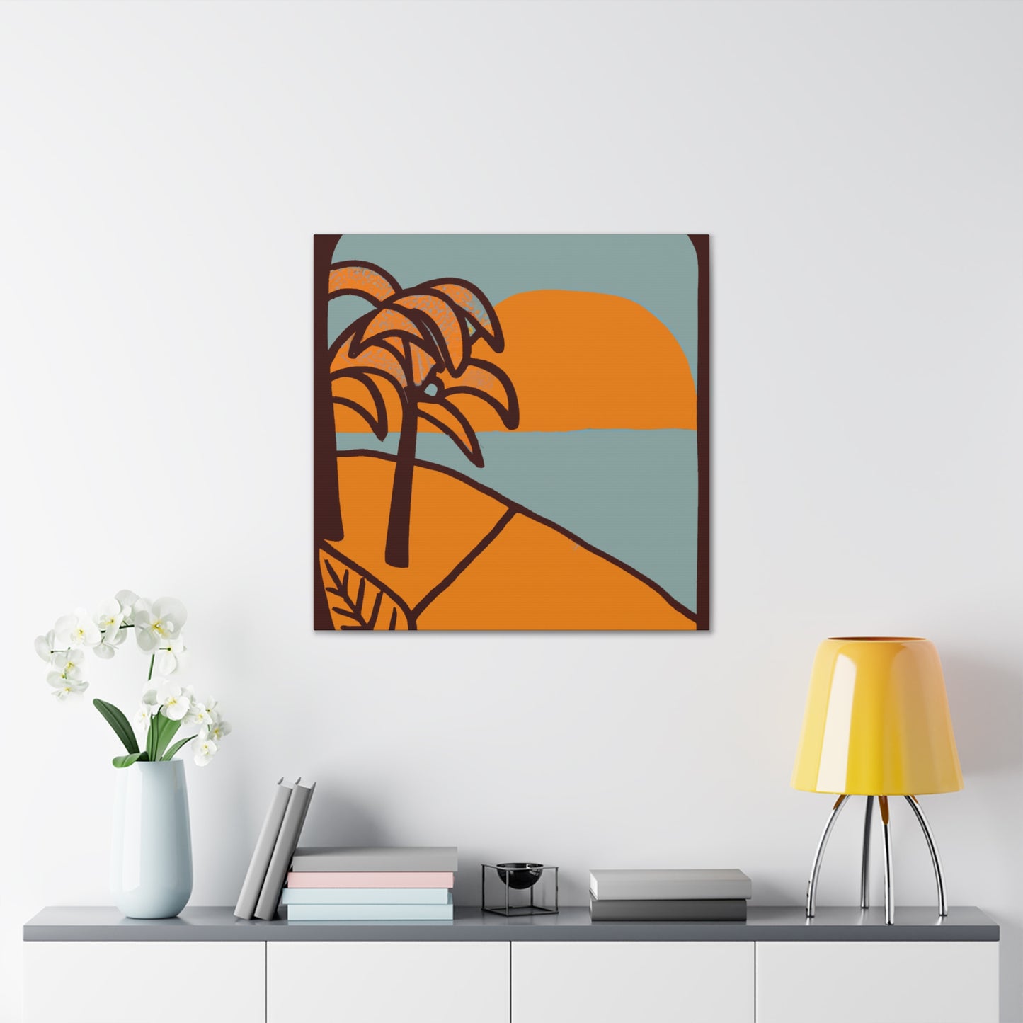 Woodland Oasis - Midcentury - Canvas