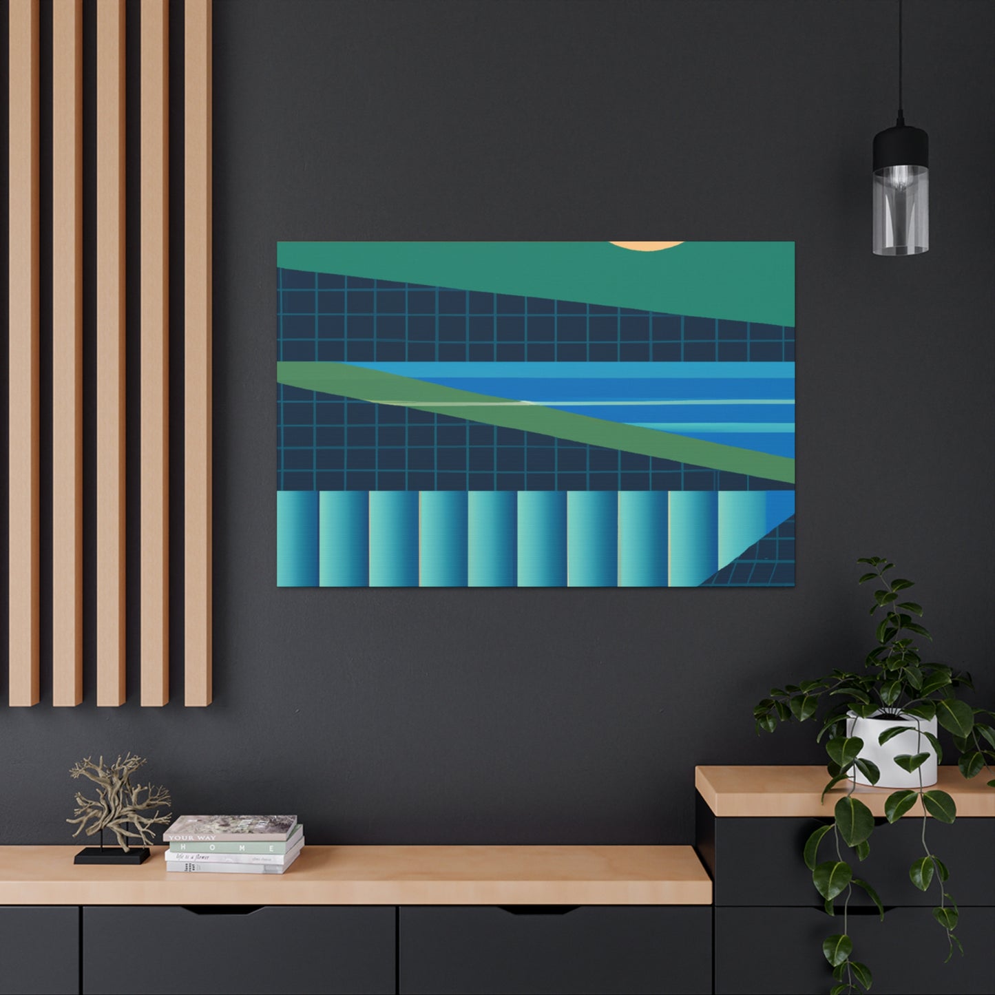 Streamy Pangolin. - Midcentury Canvas