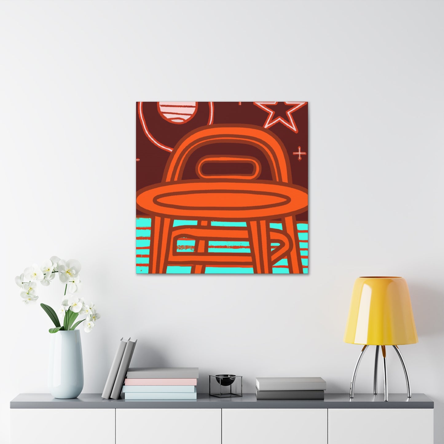 Modernized Monument- Midcentury - Canvas