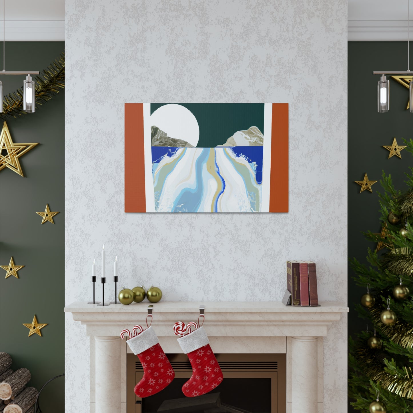 Icy Slope - Midcentury Canvas