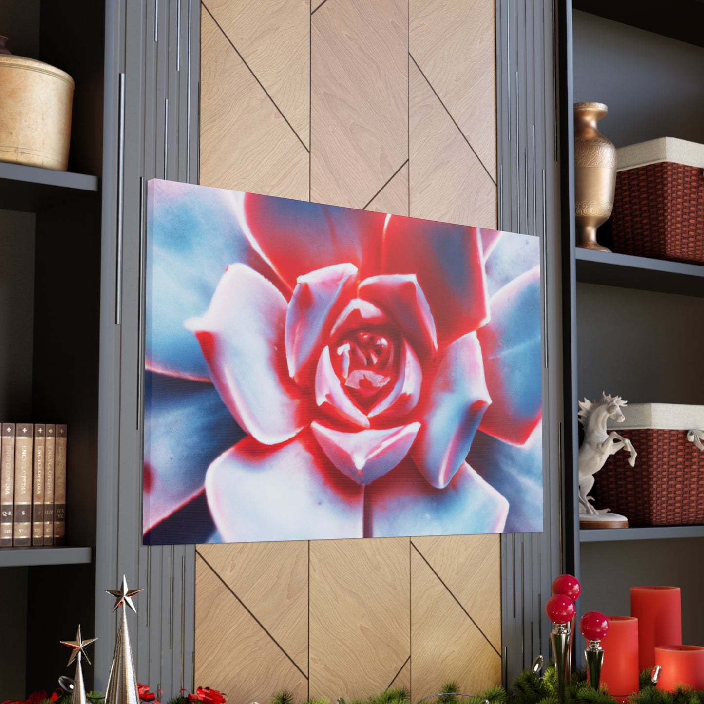 "Garden Glimmer" - Canvas - Succulent