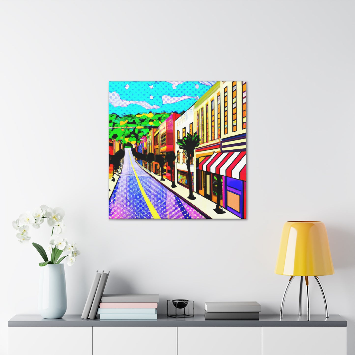 Pasadena Avenue - Architectural Canvas Pop Art