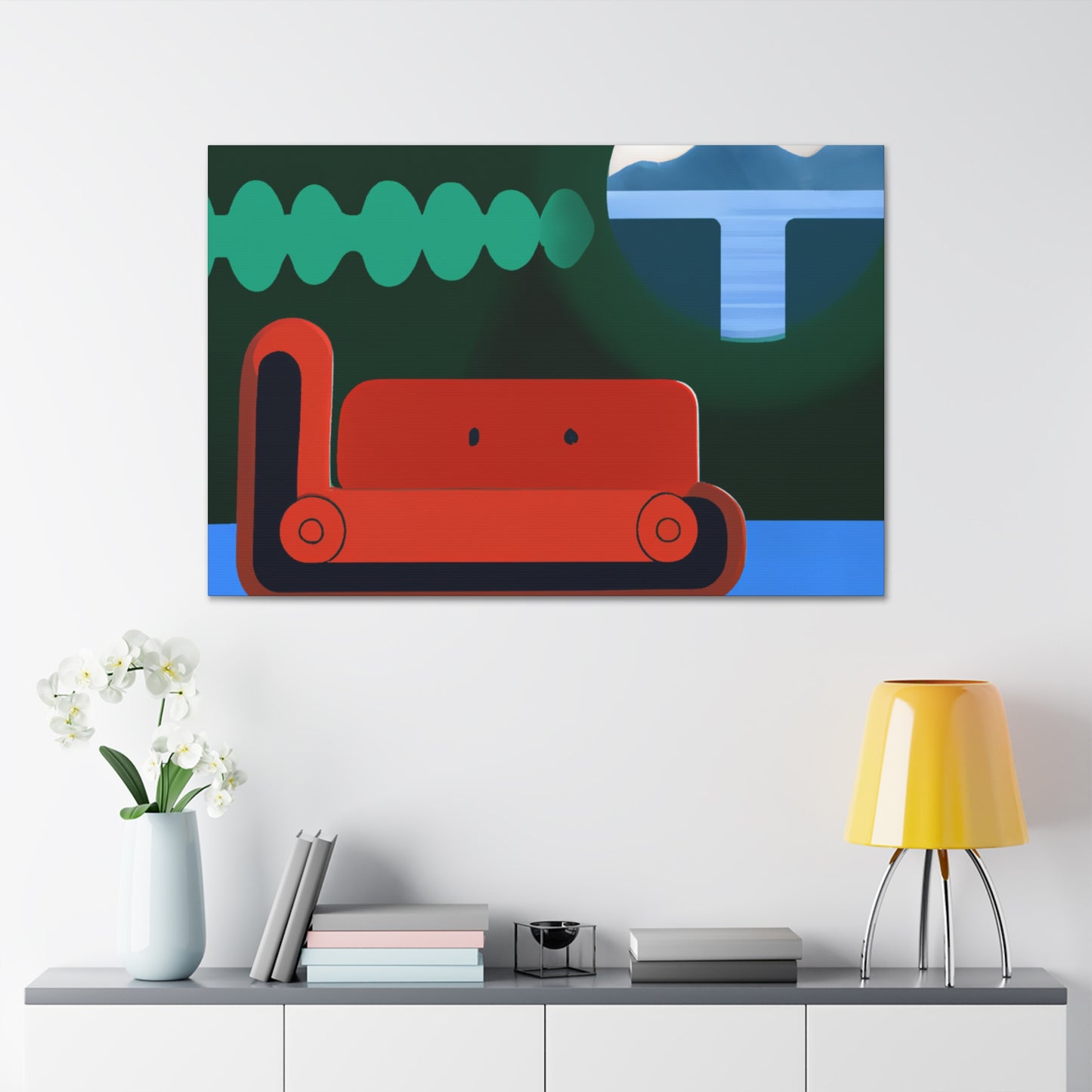 Fracture Fusion- Midcentury - Canvas