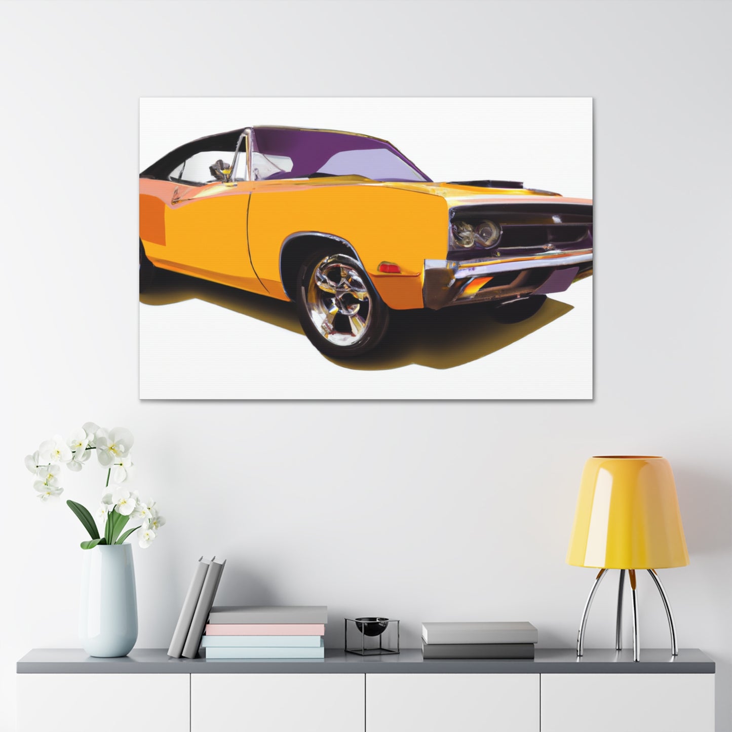Retro Rocket - Automobile - Canvas