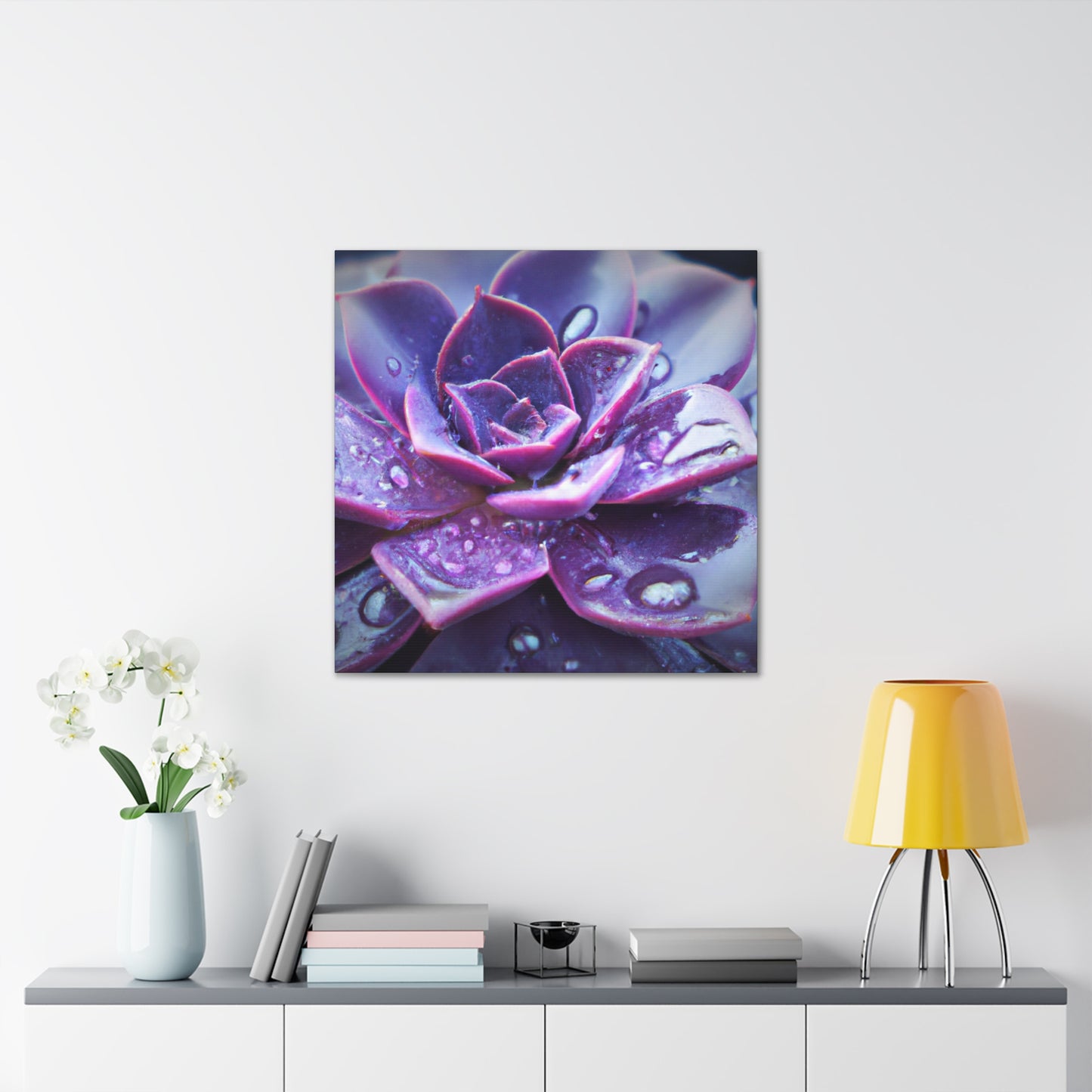 Purple Splendor - Canvas - Succulent
