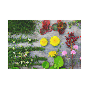 "Garden Glimmer" - Canvas - Floral