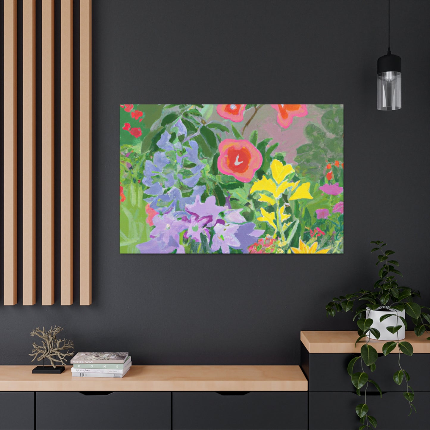 Trellis of Blooms. - Floral Canvas
