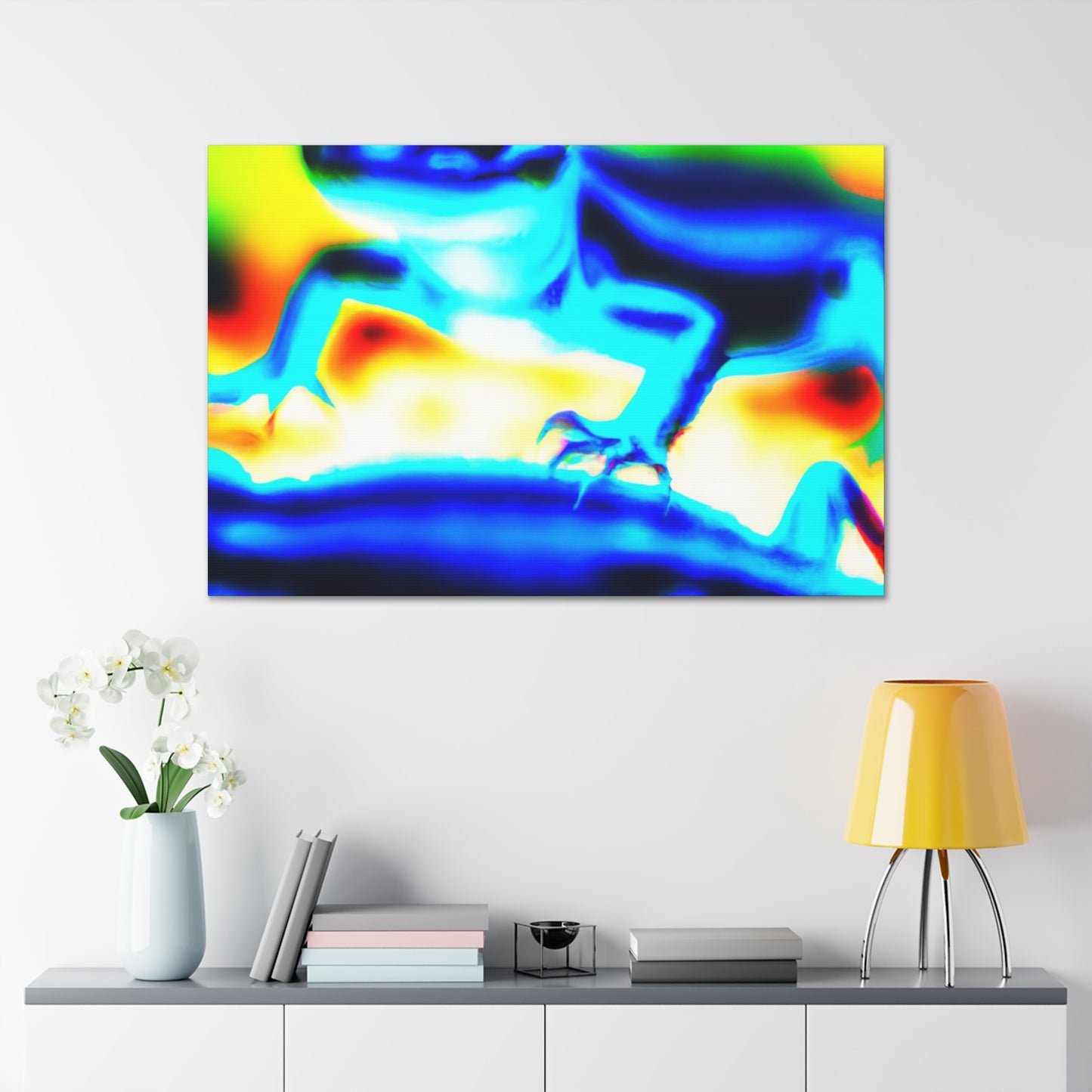 Lemonburst Lynx - Canvas - Abstract