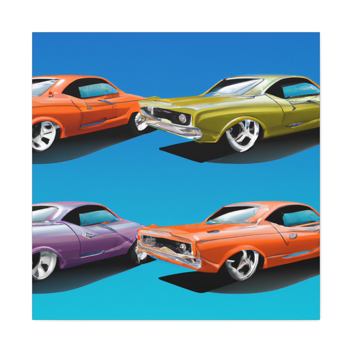 Blue Streak - Automobile - Canvas