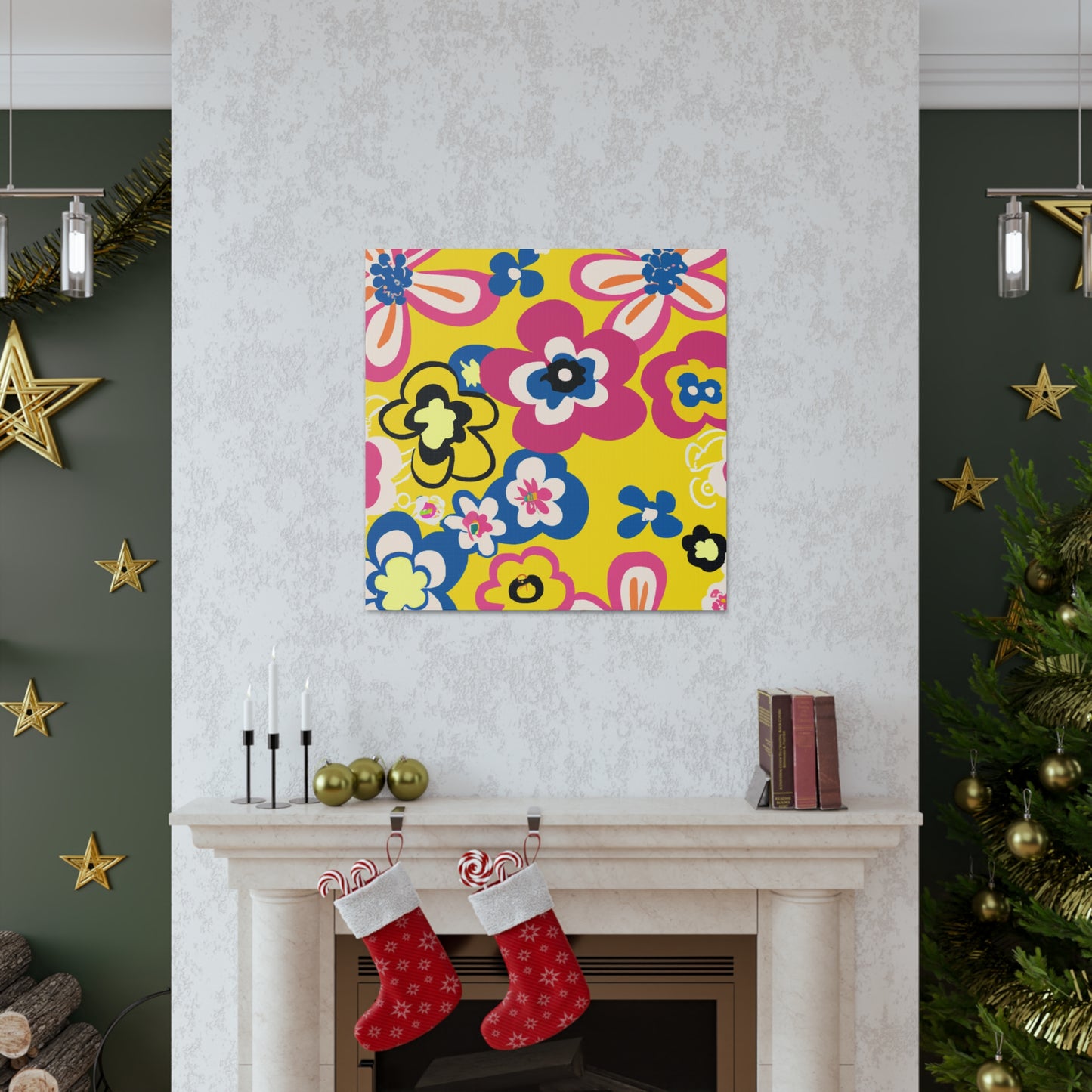 Flower Jamming - Floral Canvas