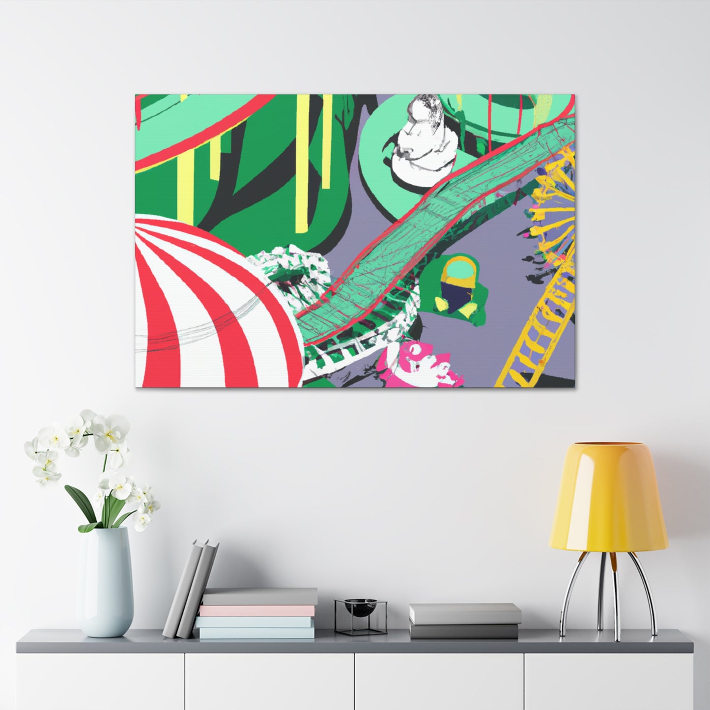 Rhino Rampage - Amusement - Canvas