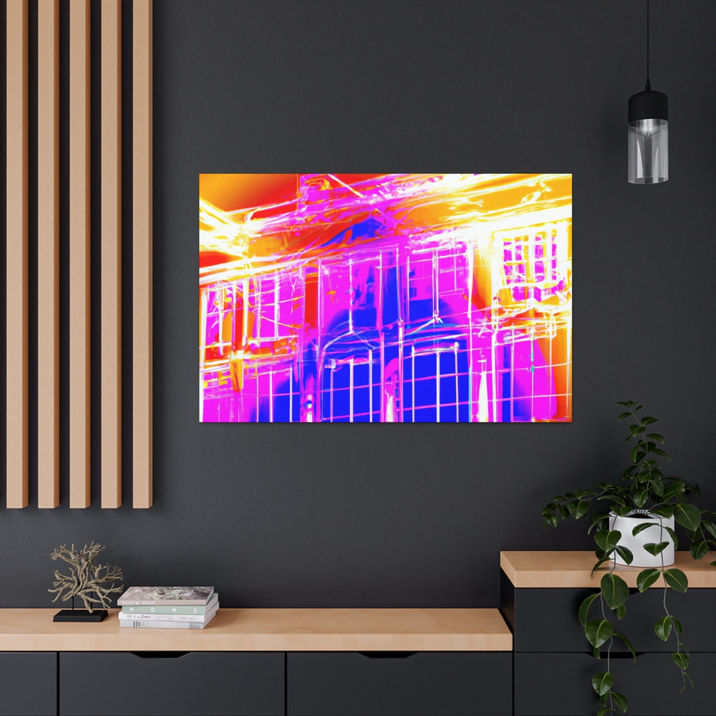 Skycrest Art Deco Manor - Architectural Canvas Art Deco