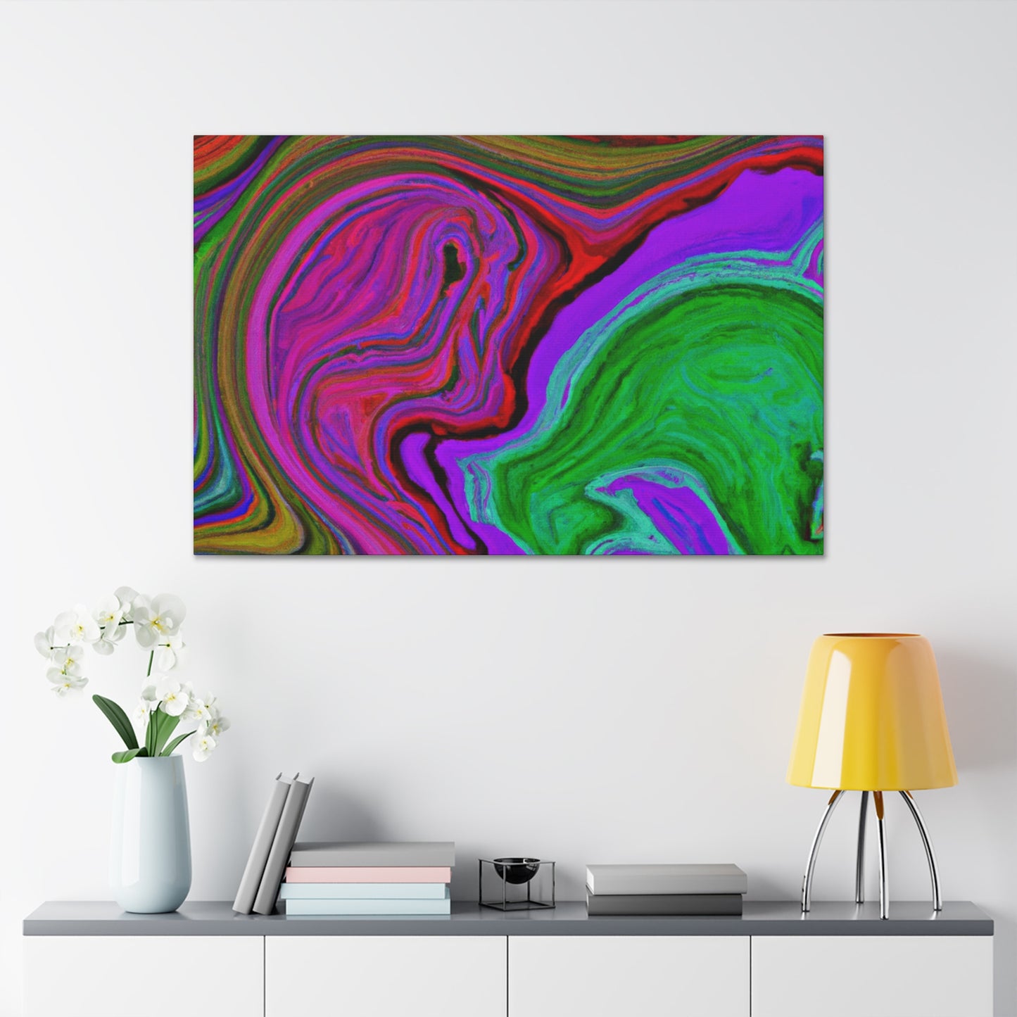 Aqua Mist - Abstract - Canvas