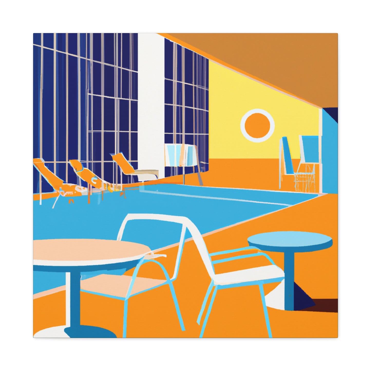 Water Wonder - Midcentury - Canvas
