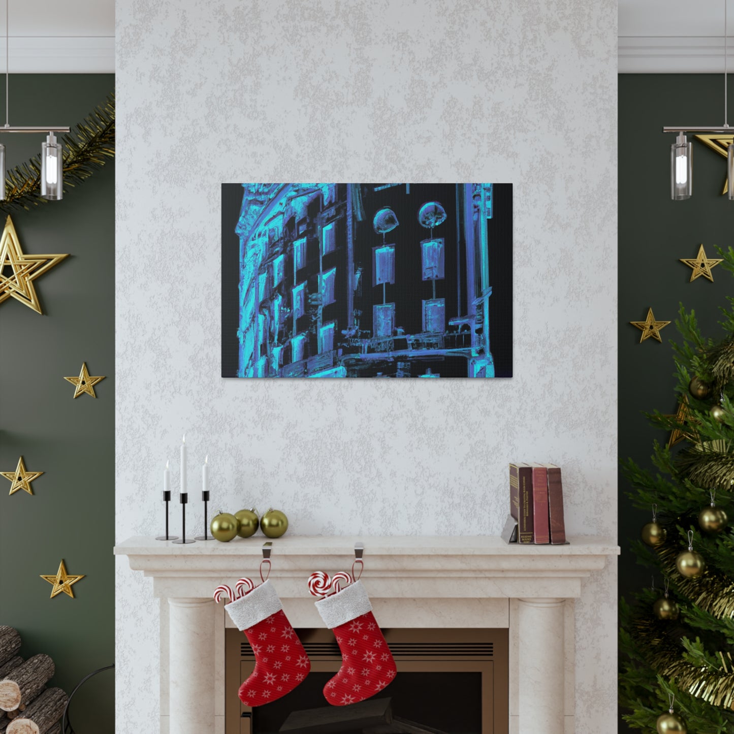 "The Gilded Futurism of the Art Deco Cityscape." - Canvas