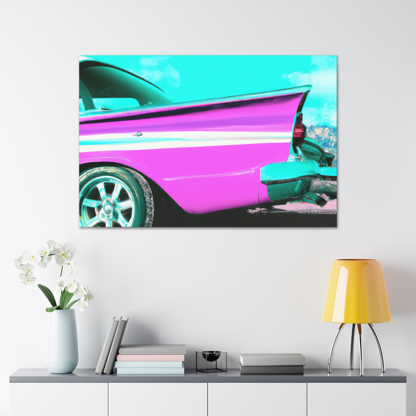 "Classic Speedway" - Automobile Canvas