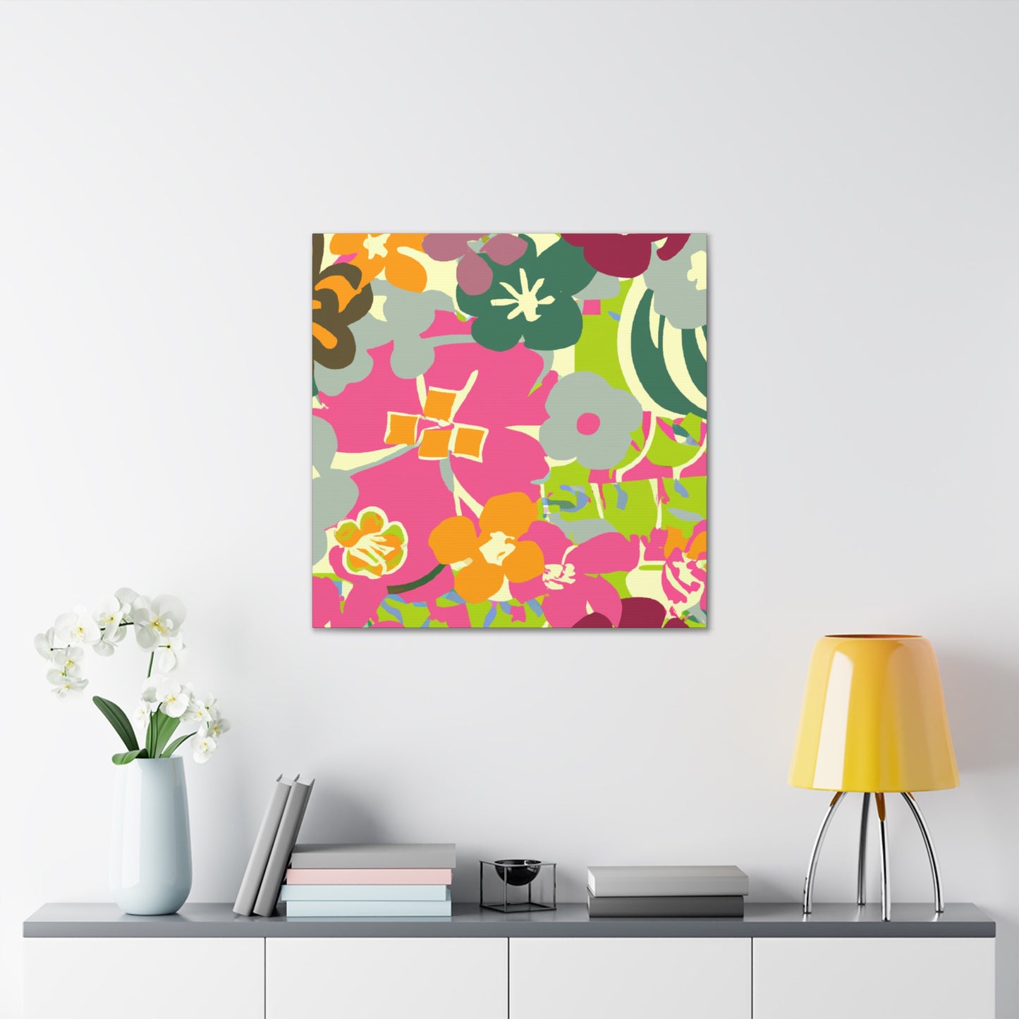 Dreamsicle - Floral - Canvas