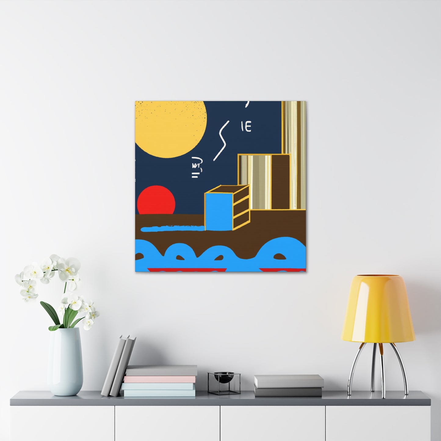 Lines of Inception - Midcentury - Canvas