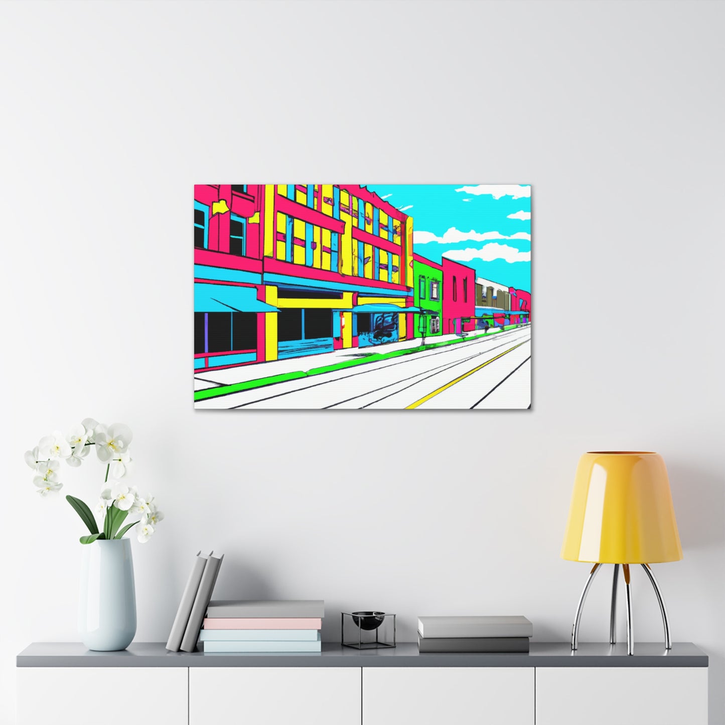 Main Avenue - Architectural Canvas Pop Art
