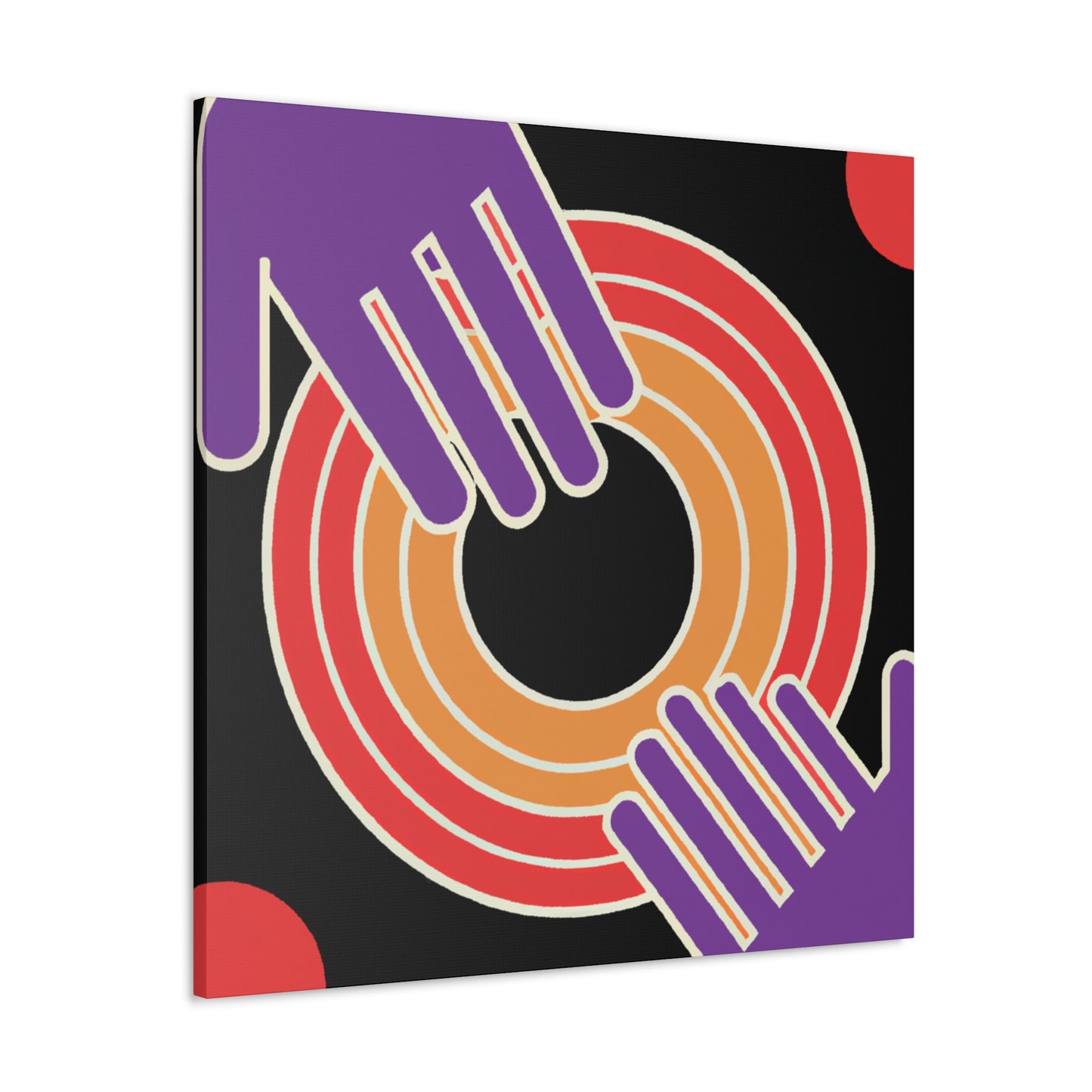 Cascading Charm - Midcentury - Canvas