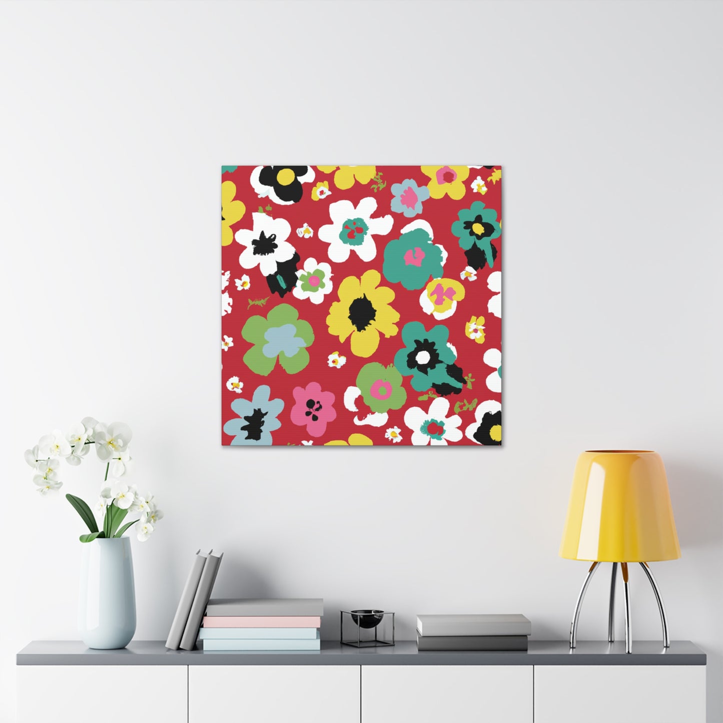 "Petal's Poise" - Floral Canvas