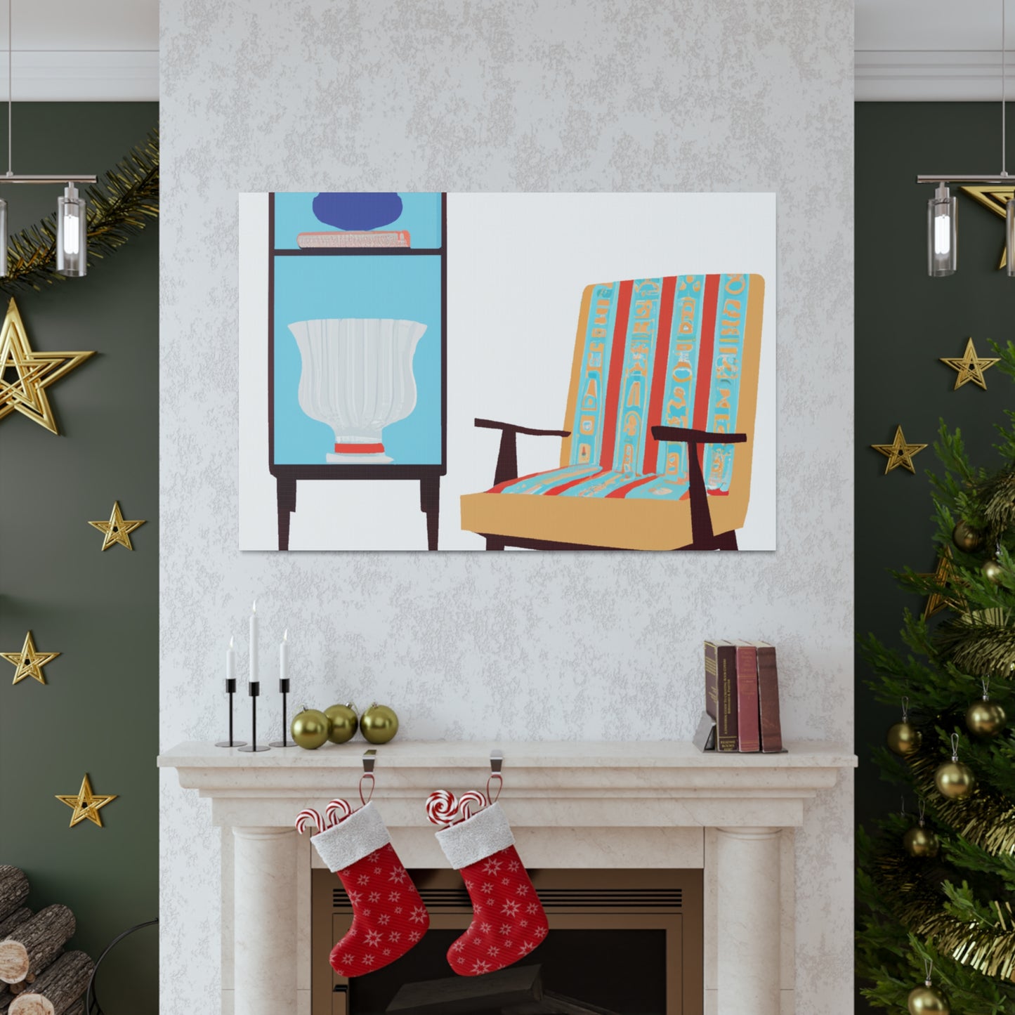 Cottoncloud Cat - Midcentury Canvas