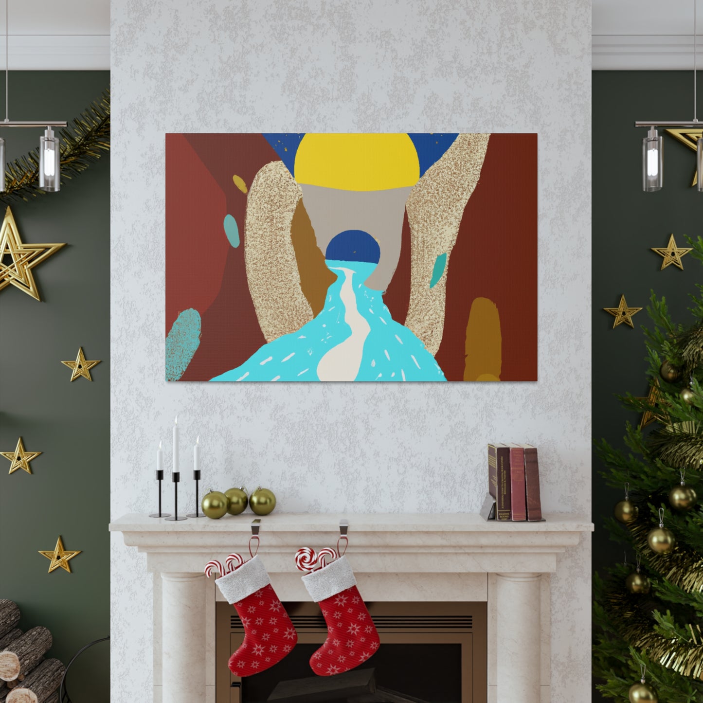 River Canyon - Midcentury Canvas