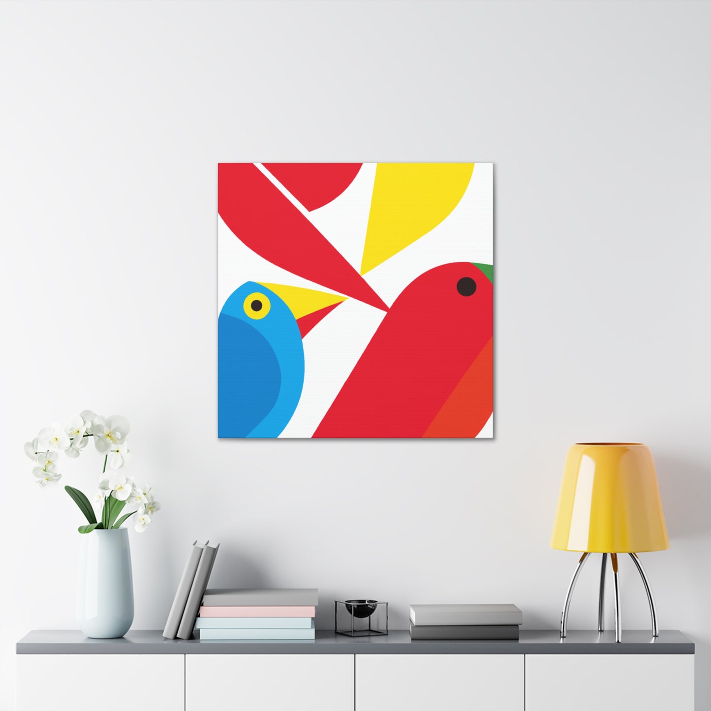 "Chirpy Horizon- Midcentury." - Canvas