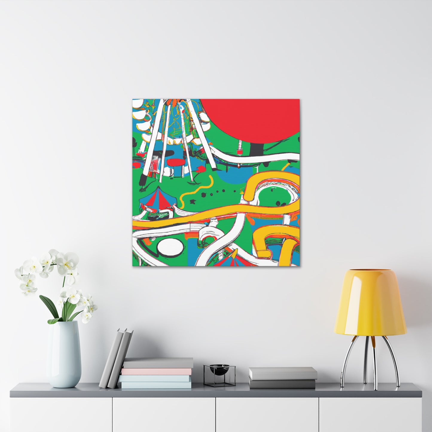 Frosty Frolics - Amusement - Canvas