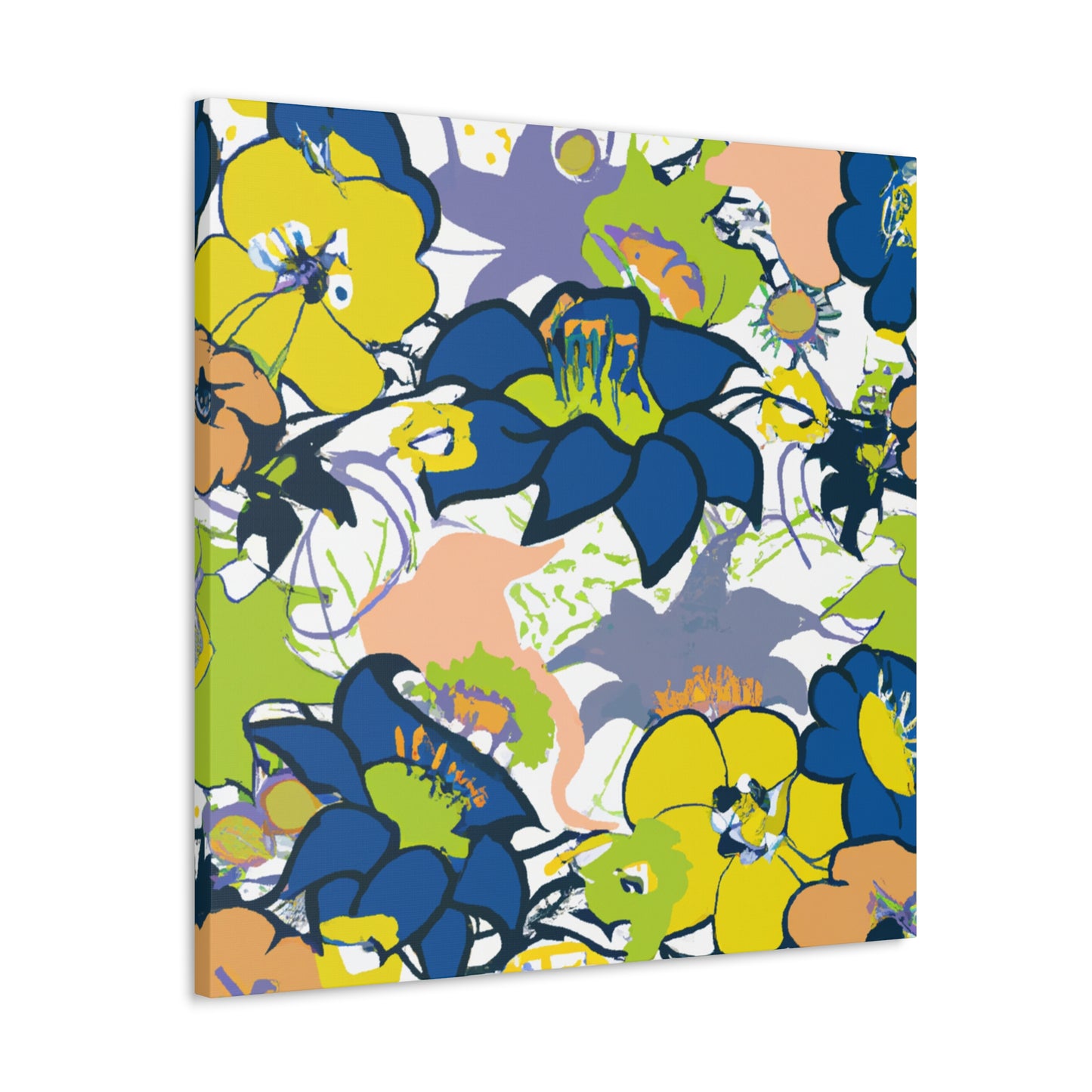 Petal Poetry - Floral Canvas