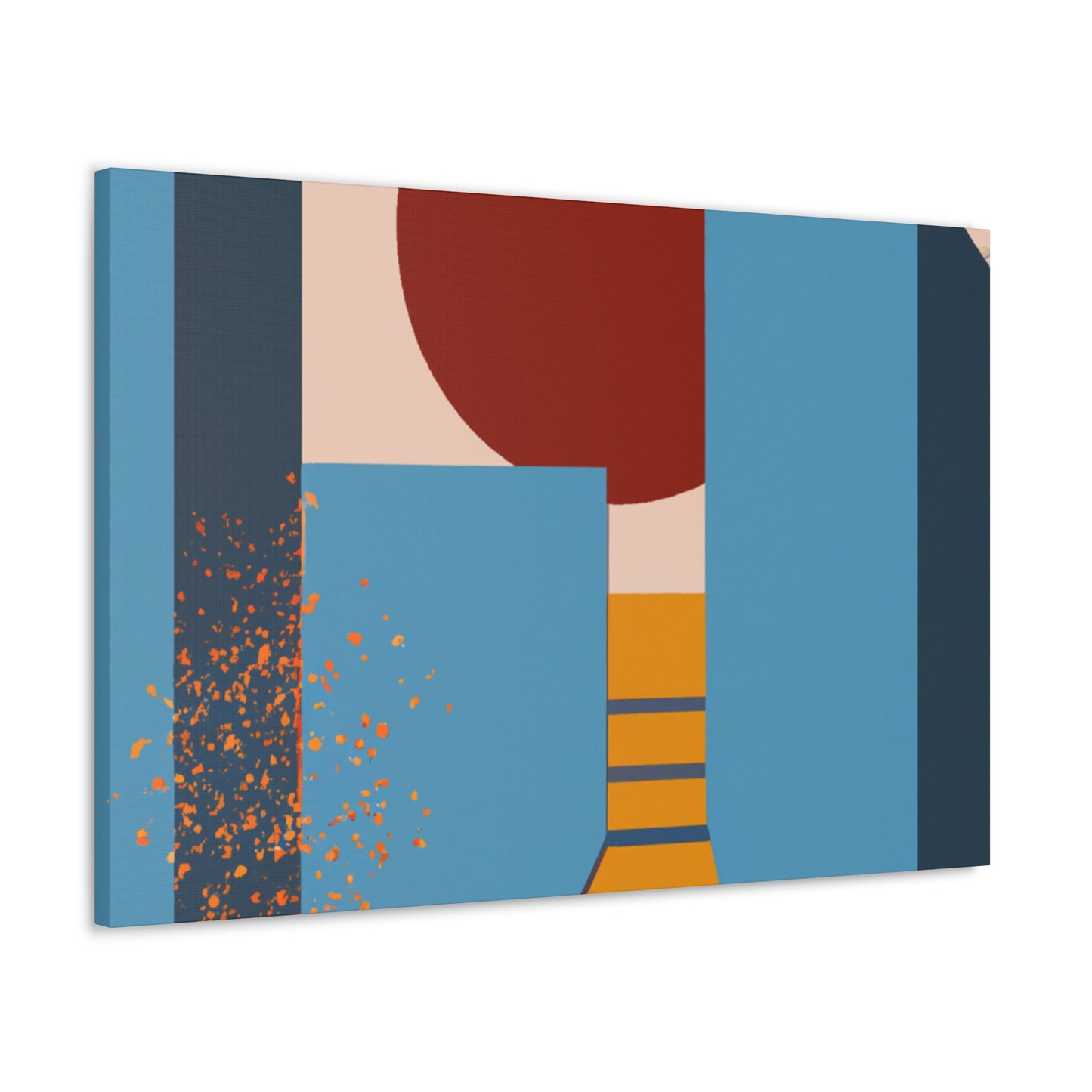 Crescent Loving Couple - Midcentury - Canvas
