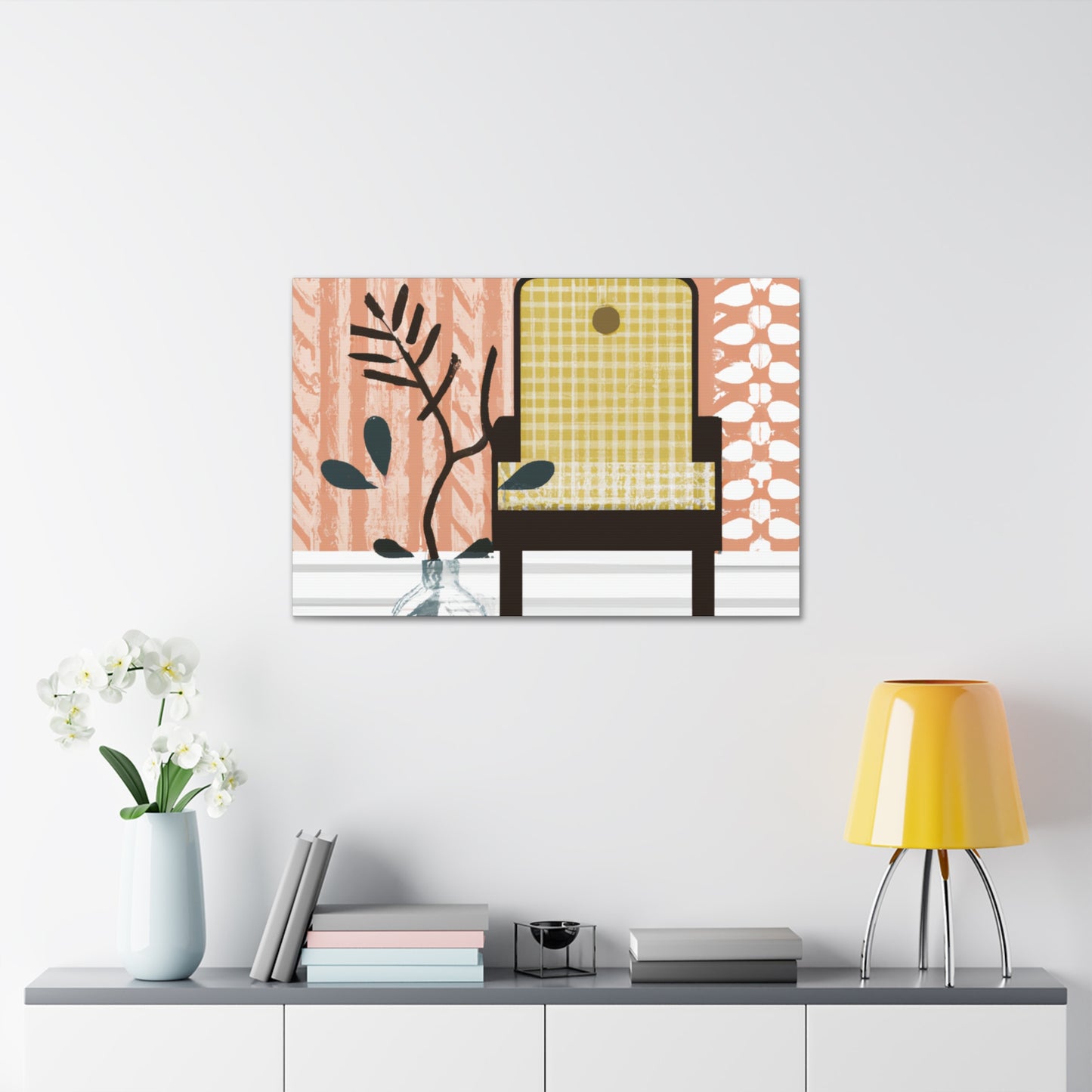 Splendid Pronged Cat - Midcentury Canvas