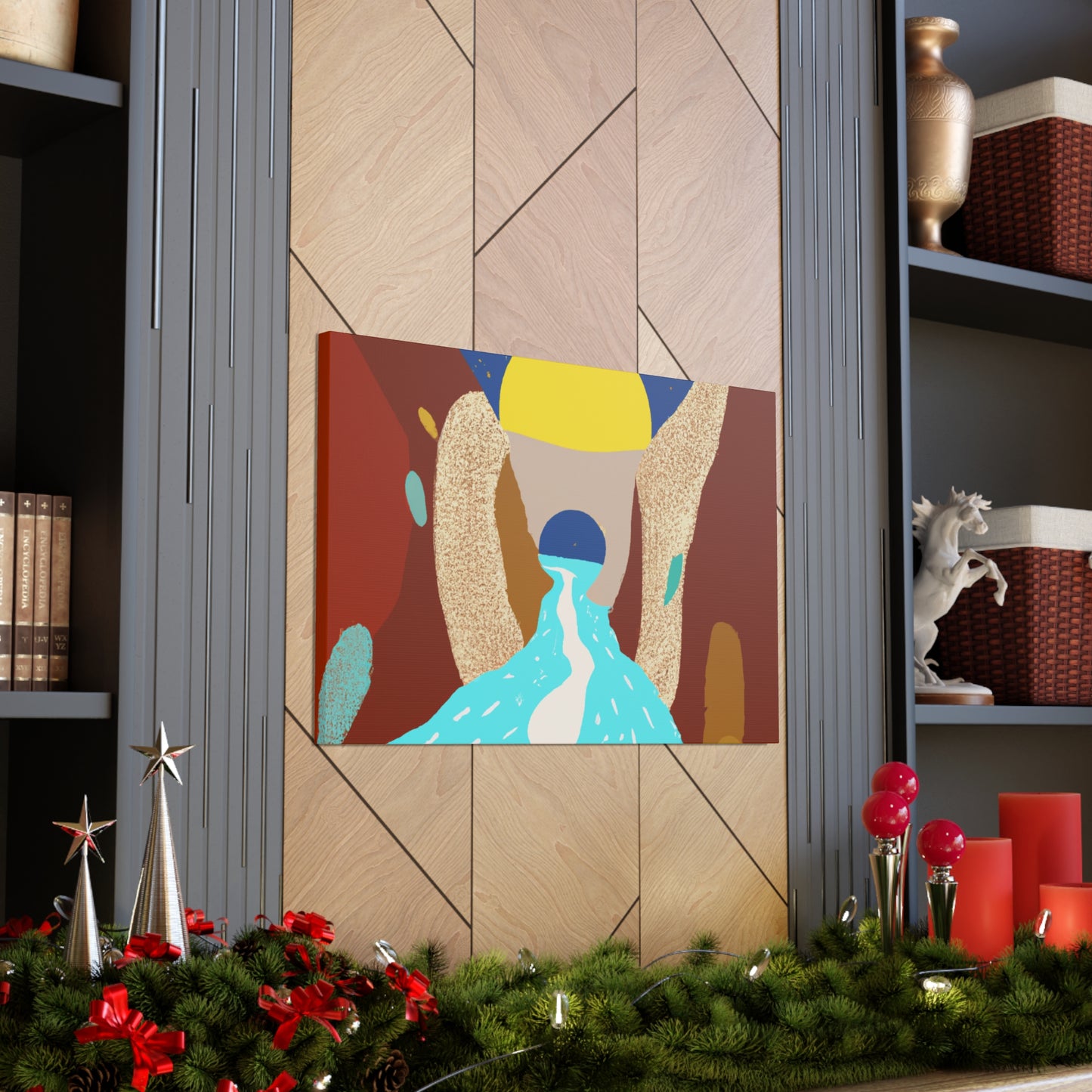 River Canyon - Midcentury Canvas