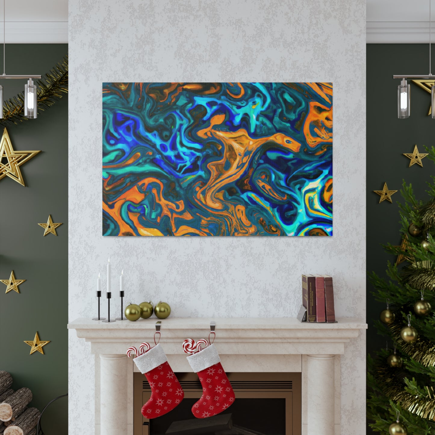 Fire and Water - Canvas - Abstract